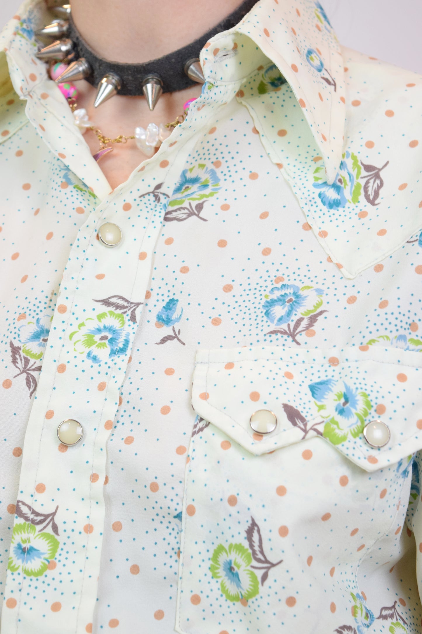60s PEARL SNAP BUTTON UP - SMALL
