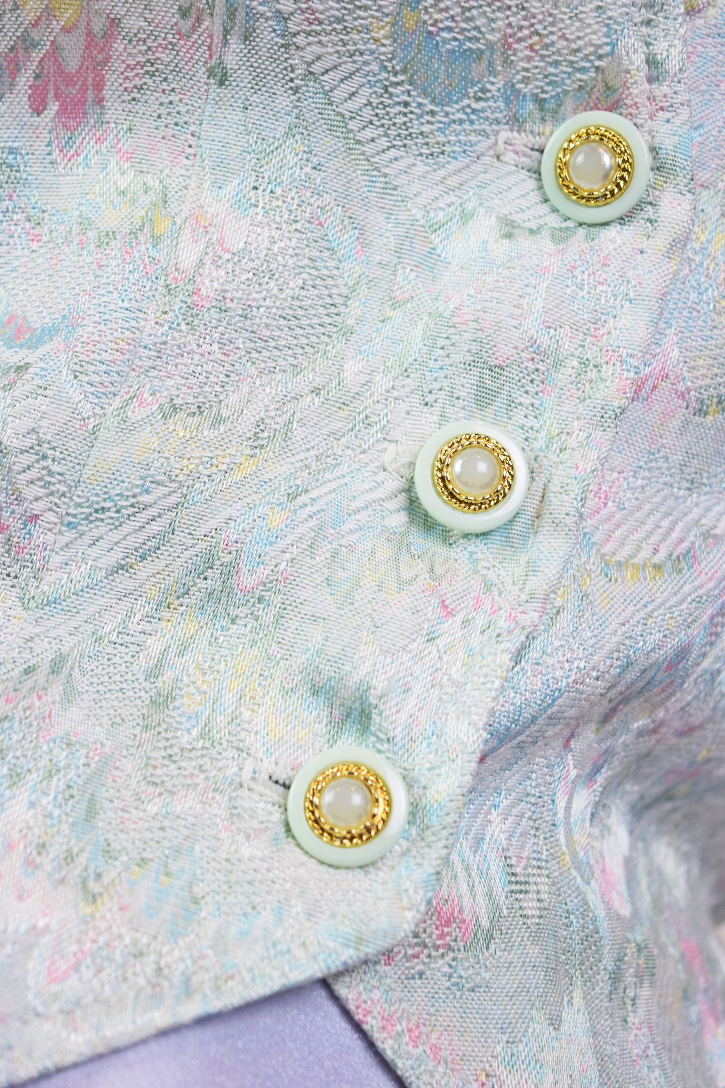 90s PASTEL IRIDESCENT VEST - MEDIUM
