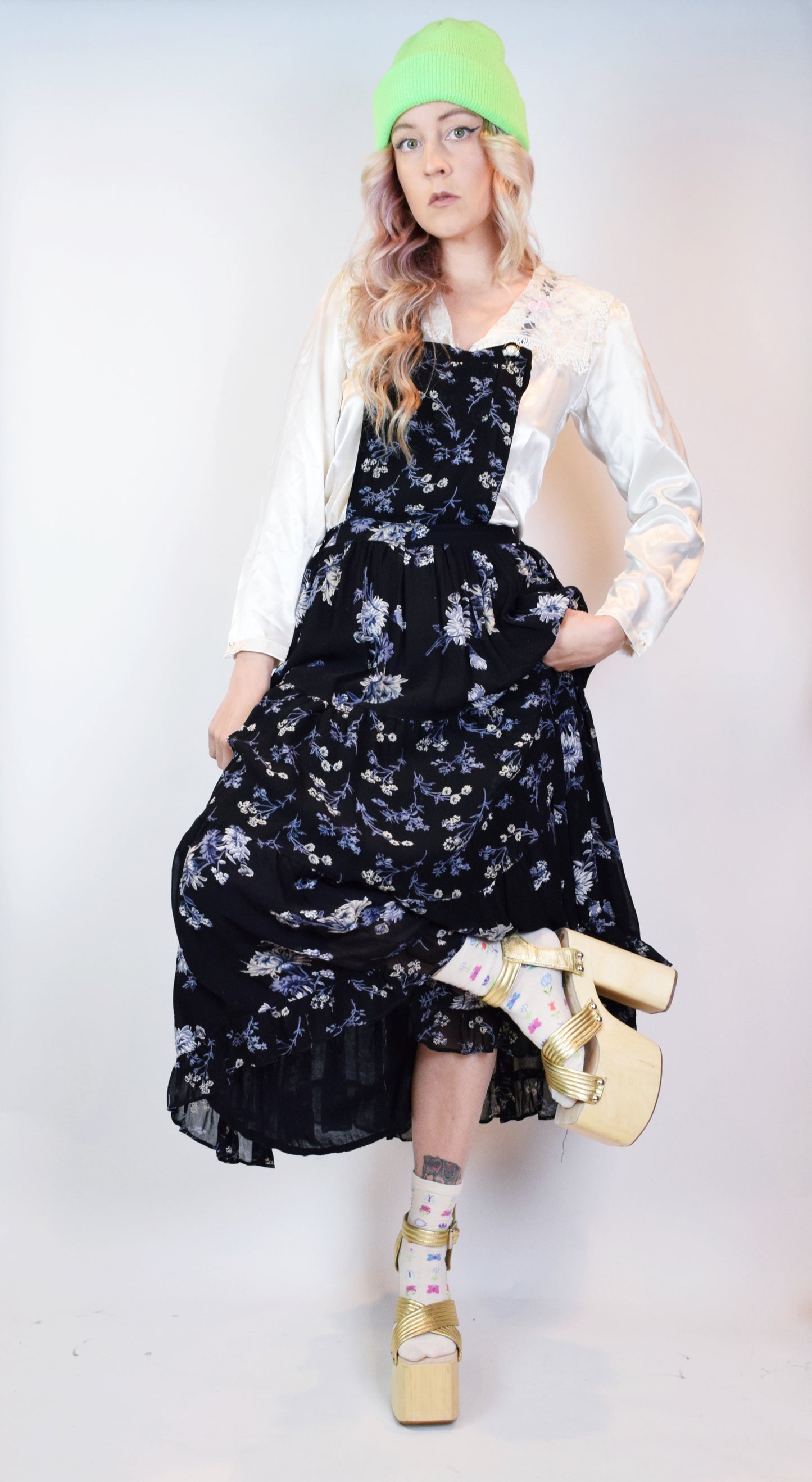90s PINAFORE JUMPER DRESS