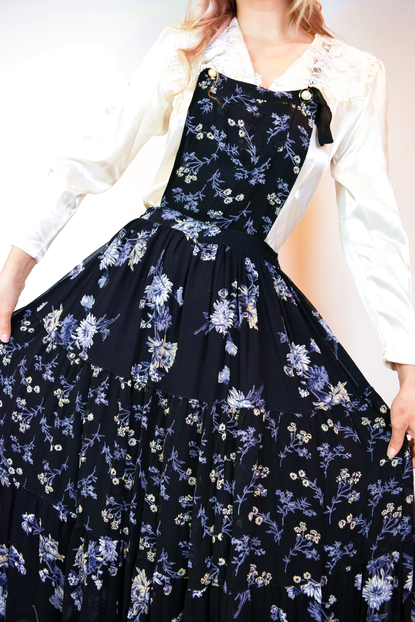90s PINAFORE JUMPER DRESS