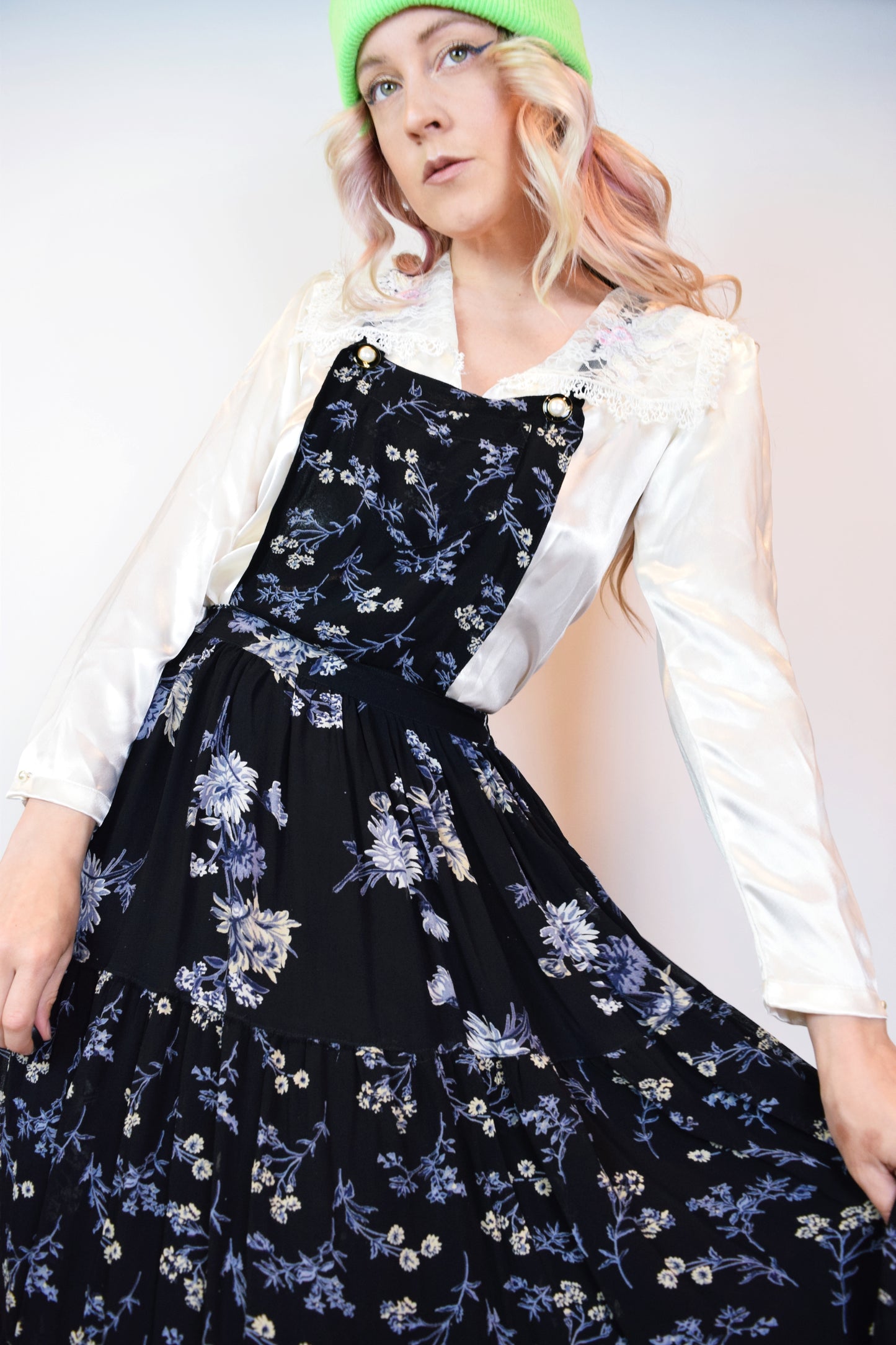 90s PINAFORE JUMPER DRESS
