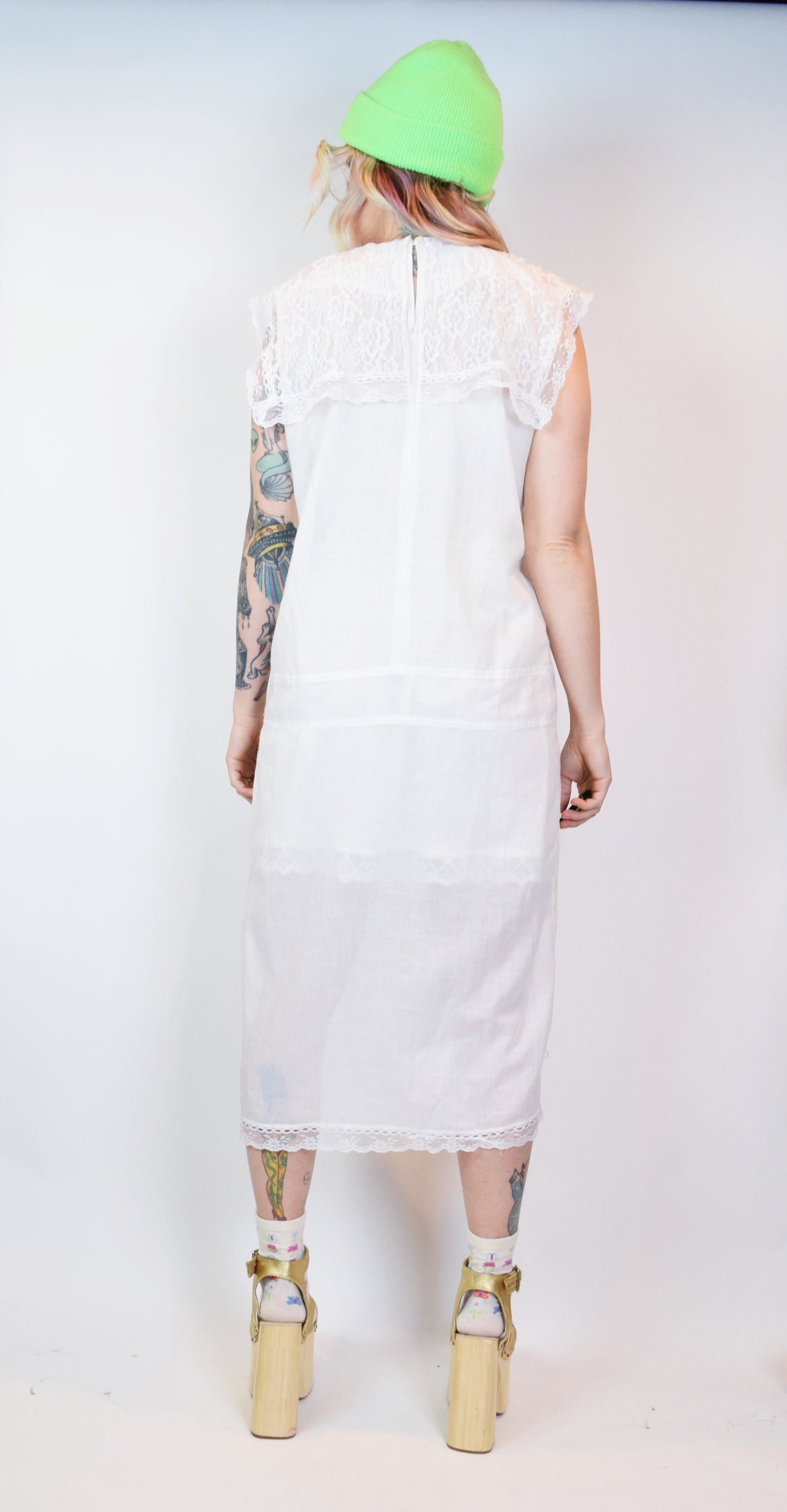 70s DROP WAIST GUNNE SAX MIDI - XS-M