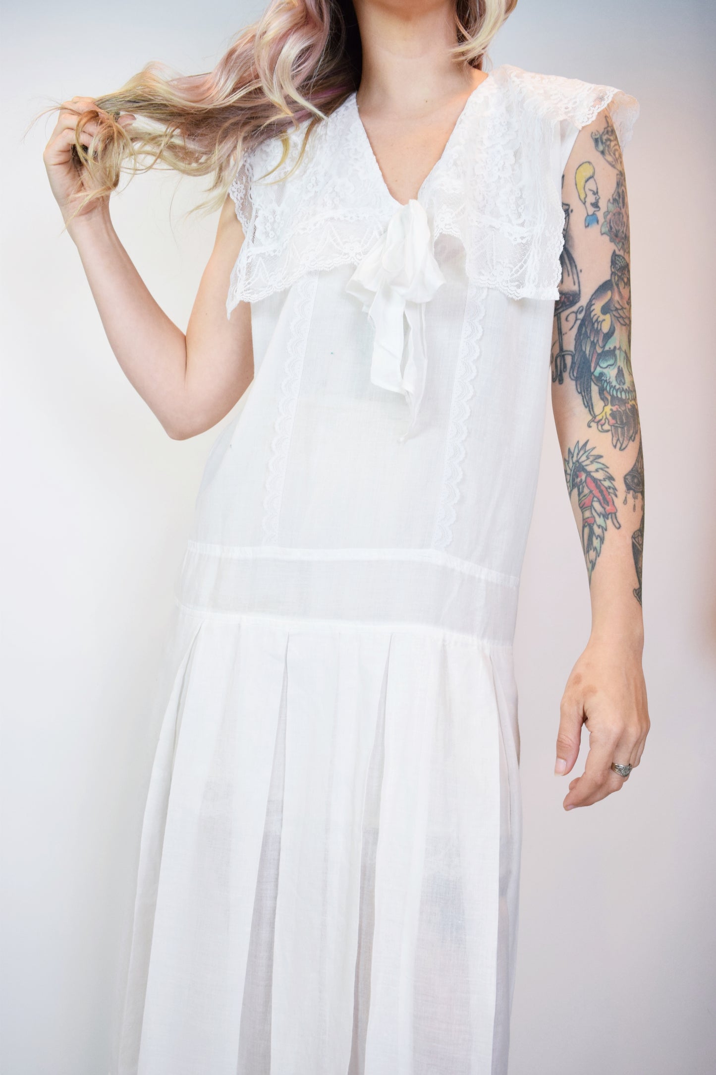 70s DROP WAIST GUNNE SAX MIDI - XS-M