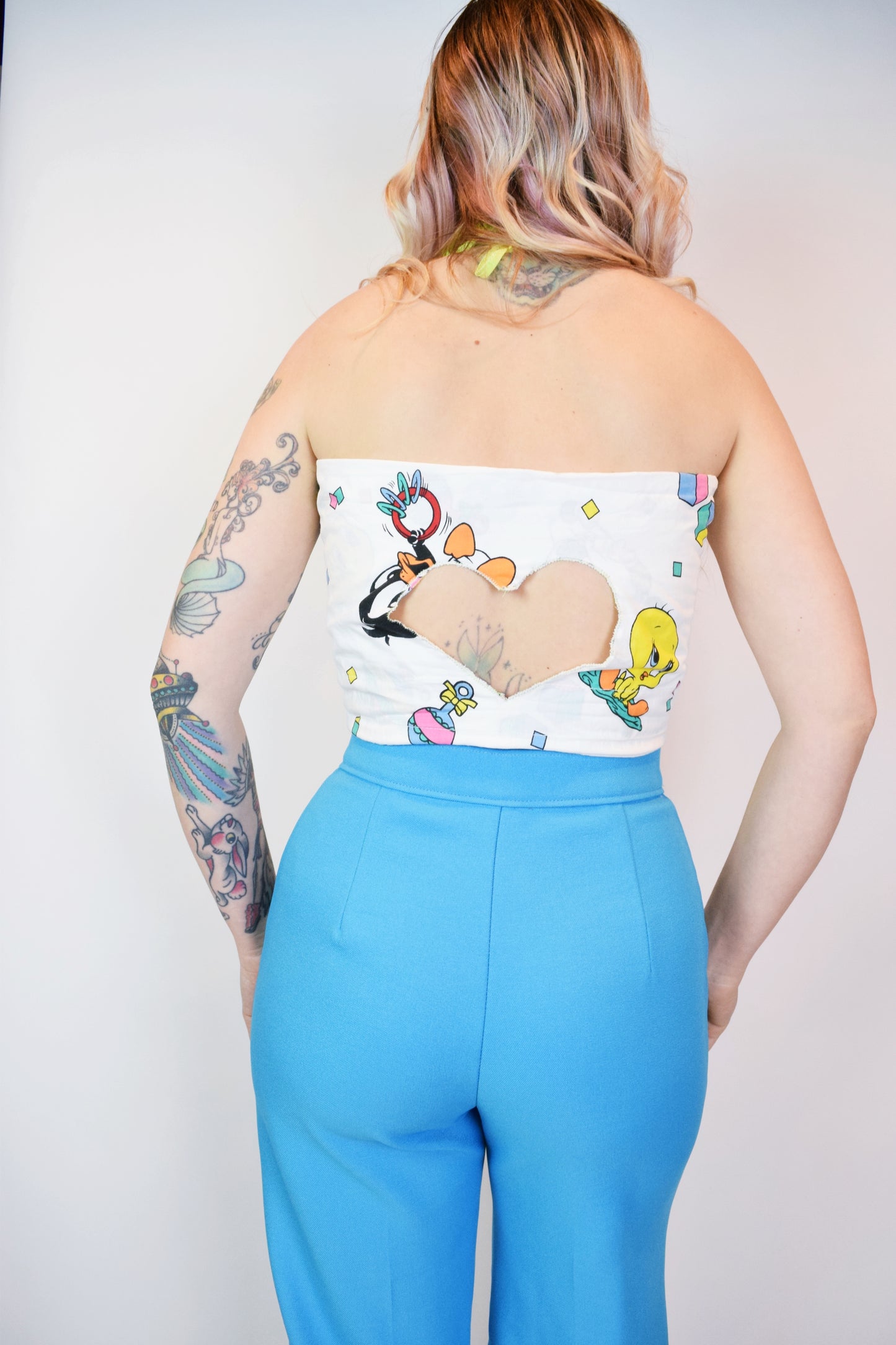 HANDMADE TINY TOONS BANDEAU TOP - M/L