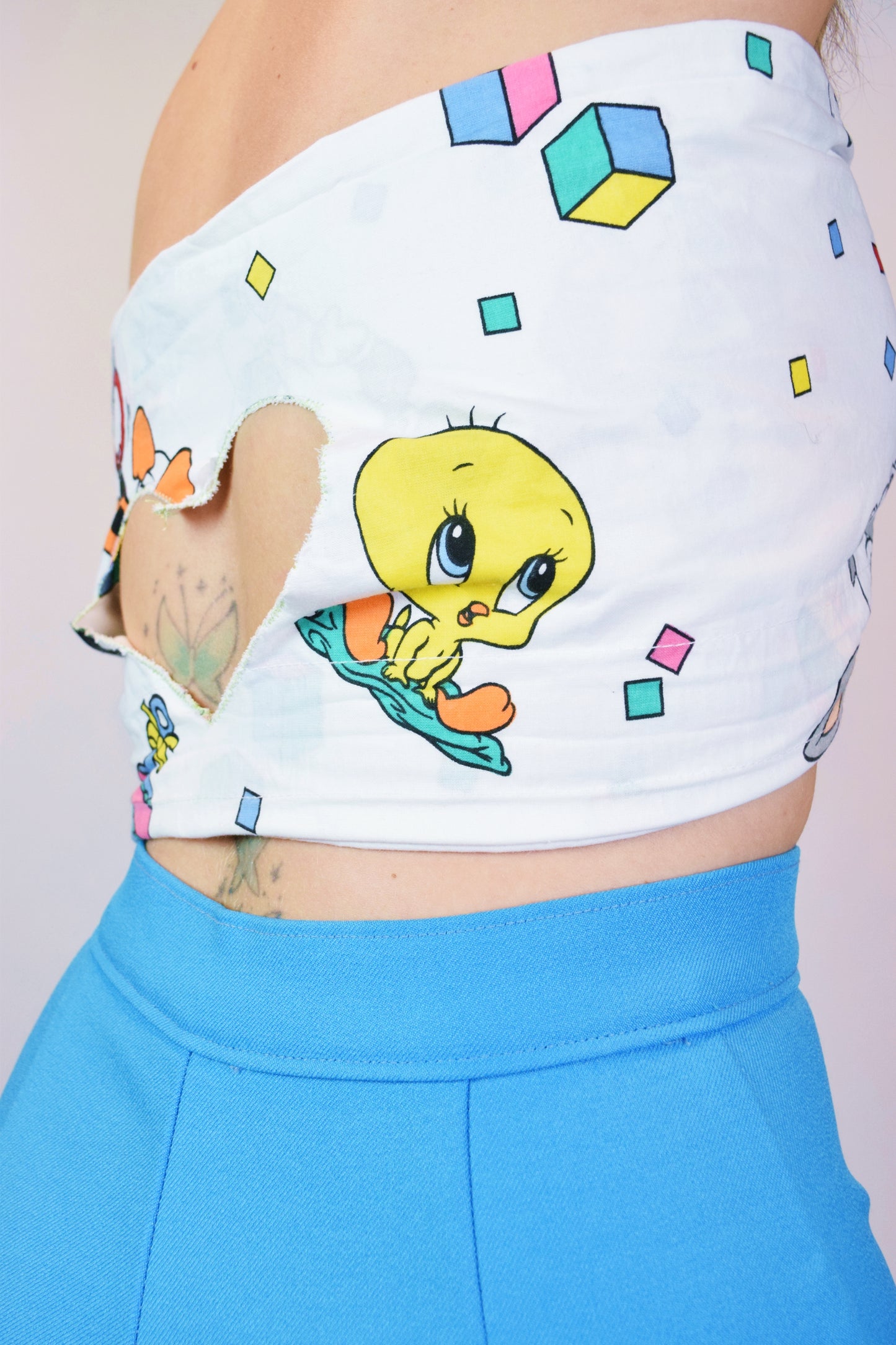 HANDMADE TINY TOONS BANDEAU TOP - M/L