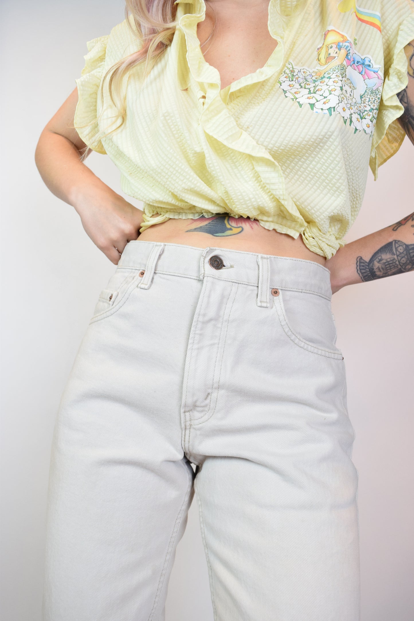 90s CREAM LEVIS 550 - 29"