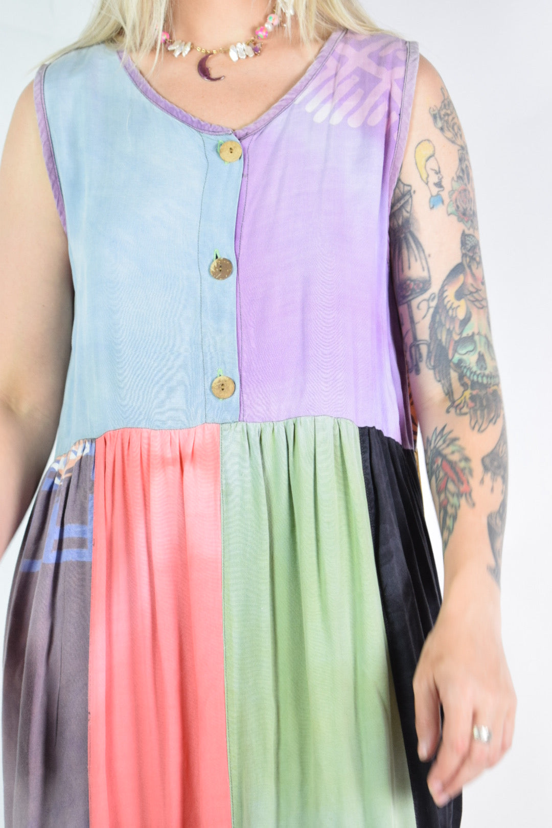 90s HAND DYED BOHO MAXI - M/L