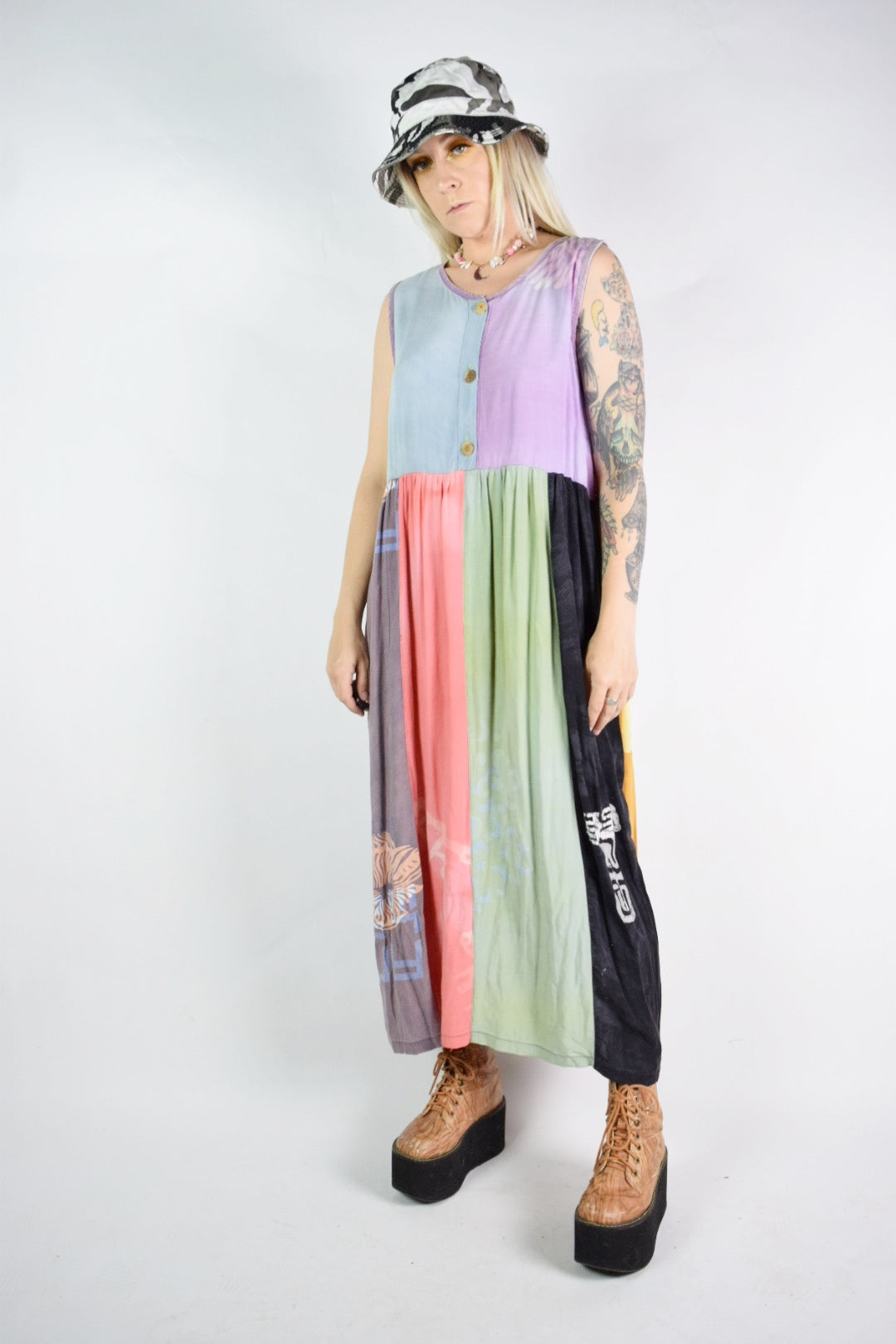 90s HAND DYED BOHO MAXI - M/L
