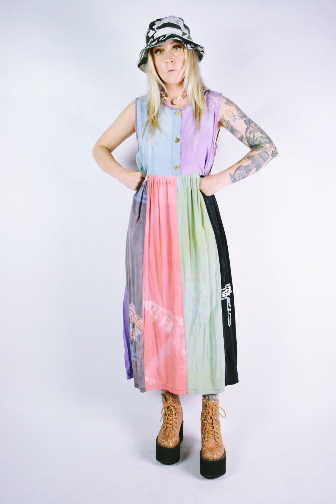 90s HAND DYED BOHO MAXI - M/L
