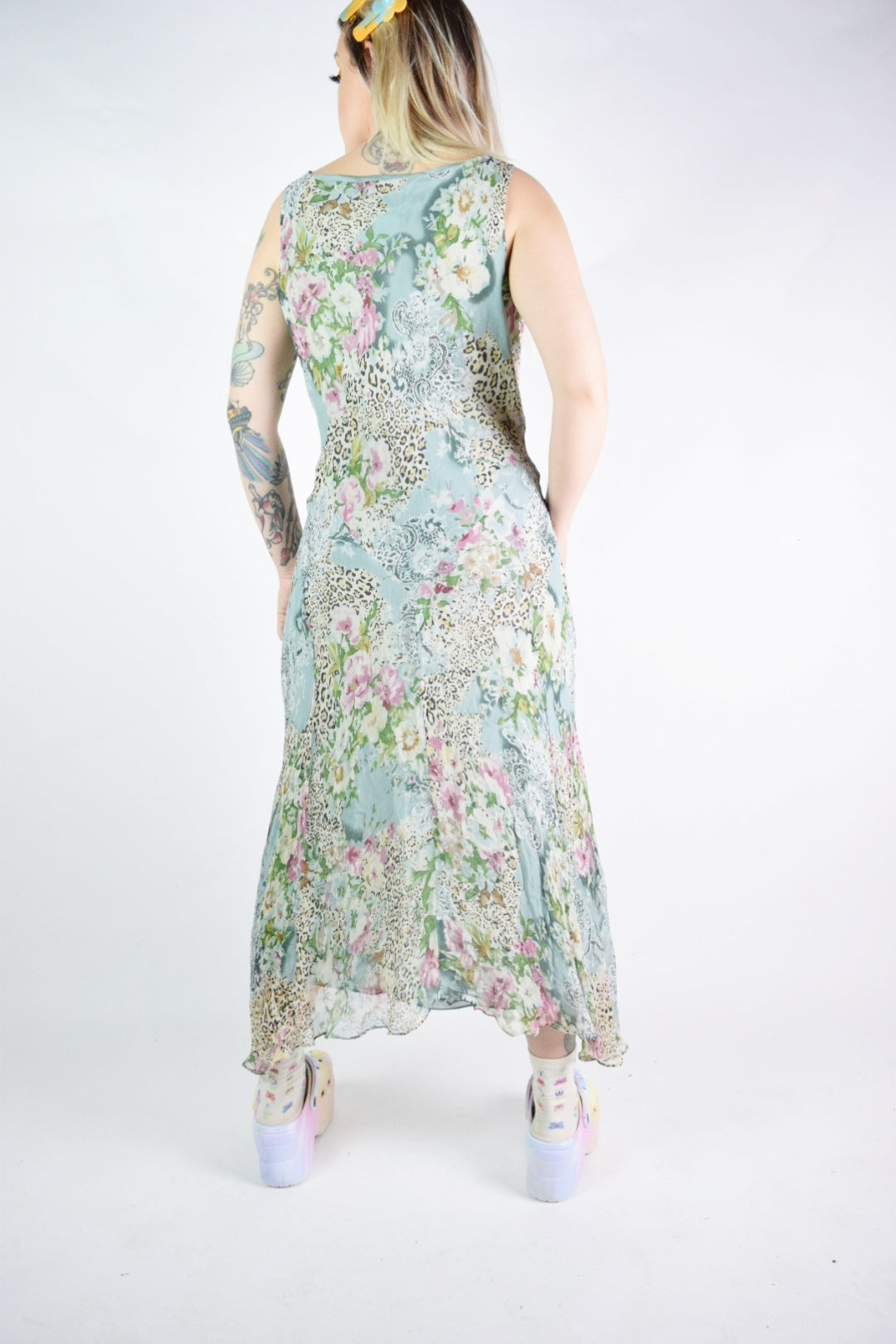 Y2K BALLETIC WILD FLORAL MAXI - S/M