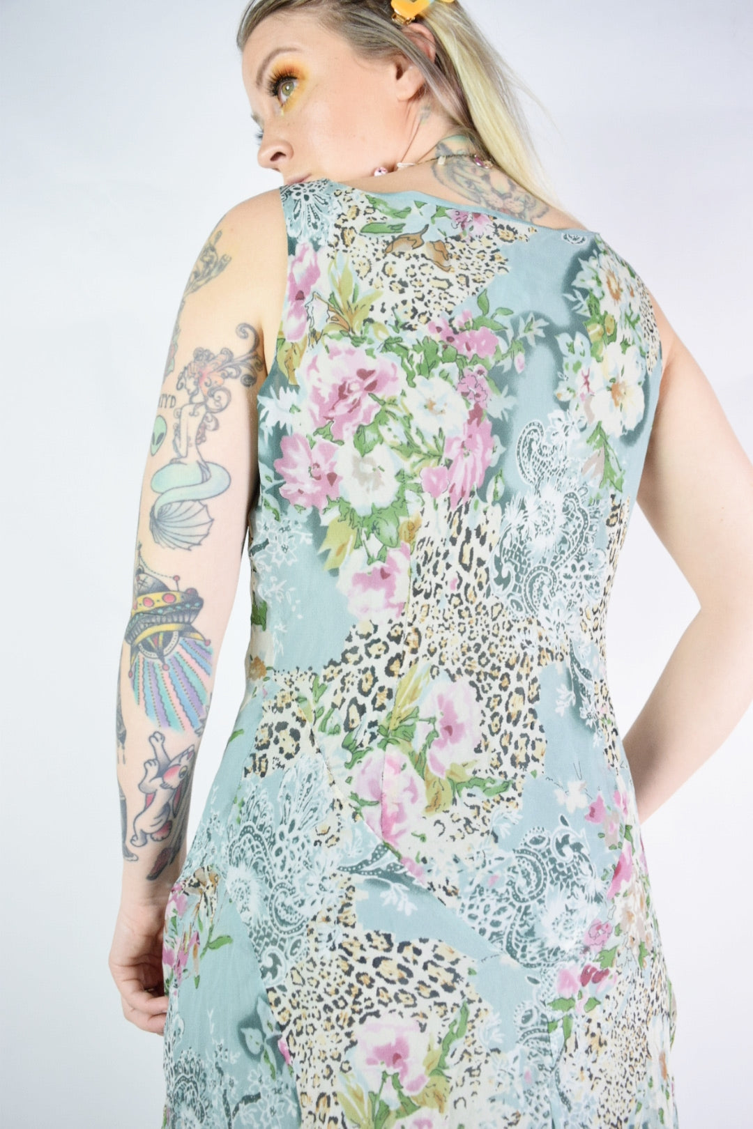 Y2K BALLETIC WILD FLORAL MAXI - S/M
