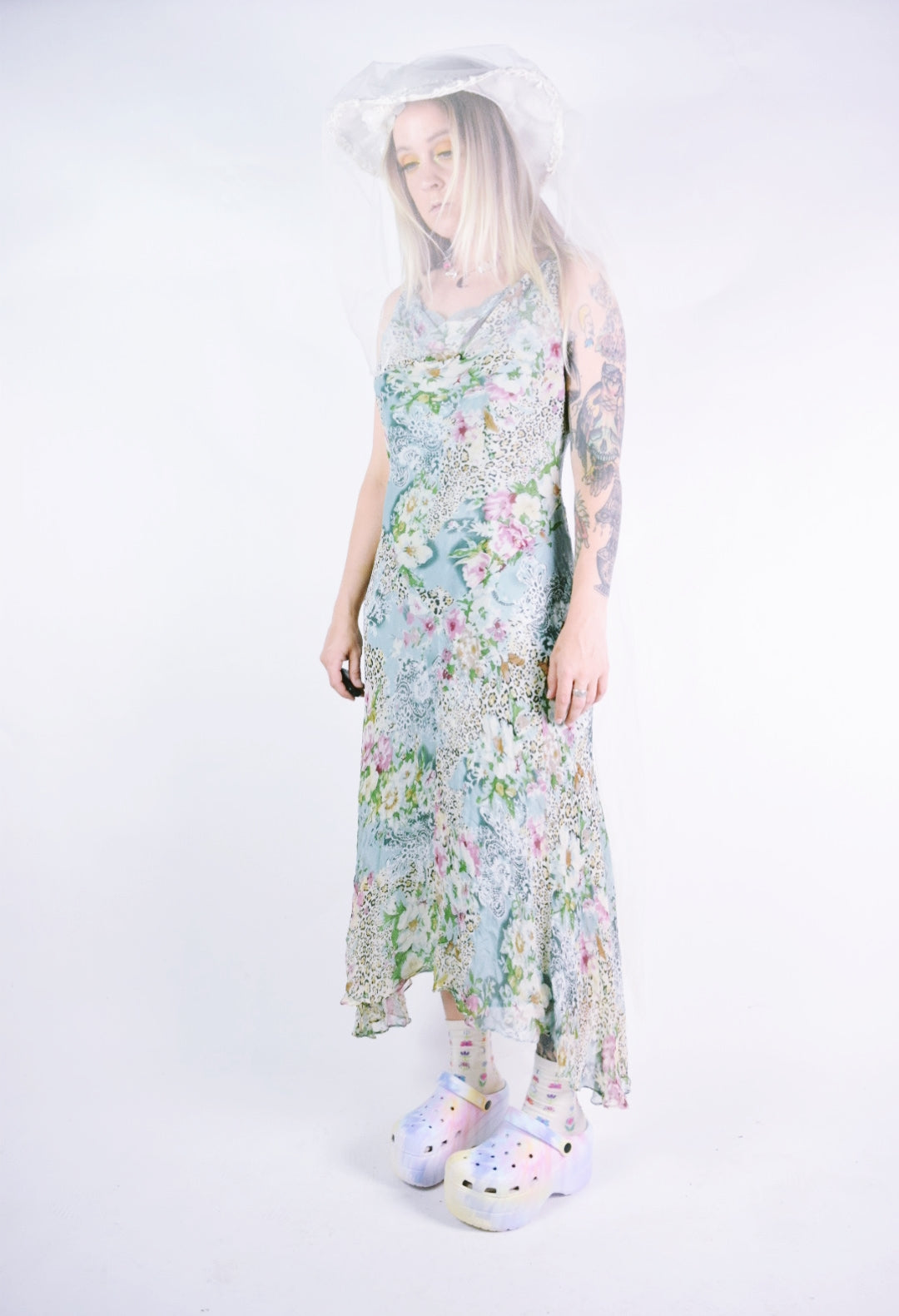 Y2K BALLETIC WILD FLORAL MAXI - S/M