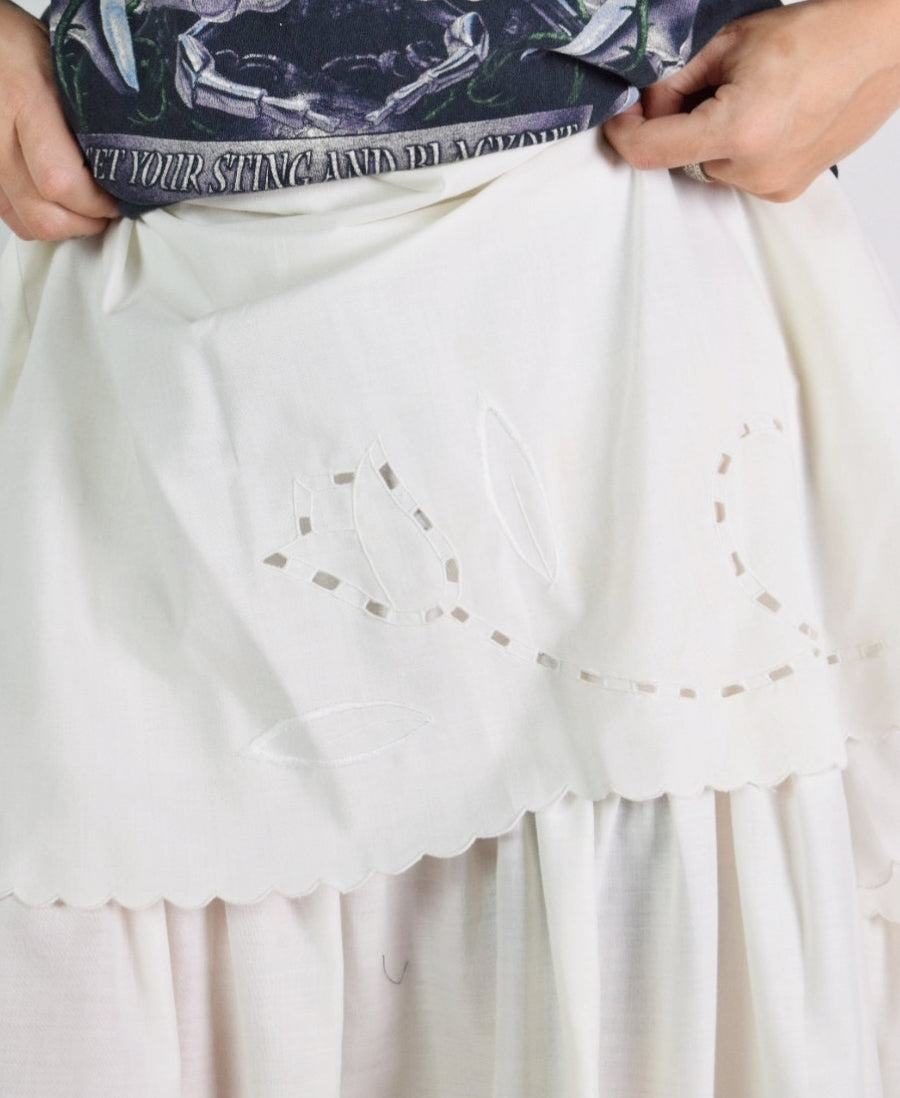40s EYELET MIDI SKIRT - 25/26"