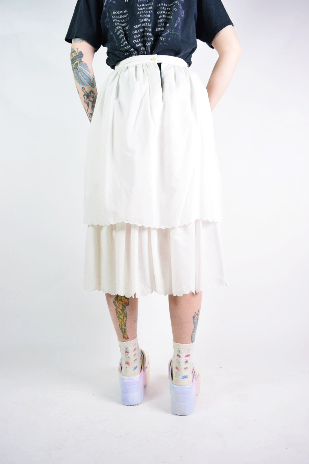 40s EYELET MIDI SKIRT - 25/26"
