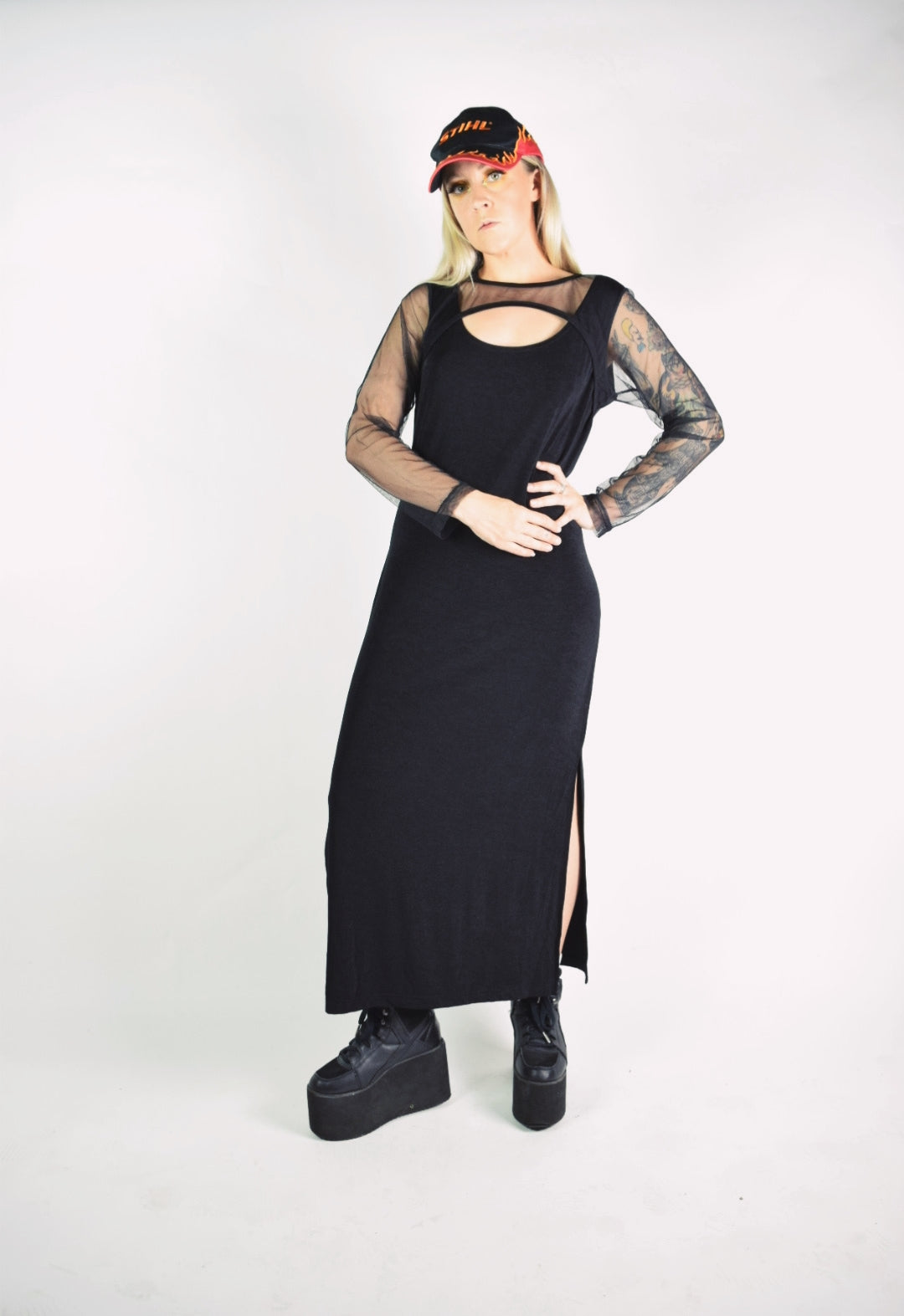 90s CYBER CUTOUT MAXI - M/L
