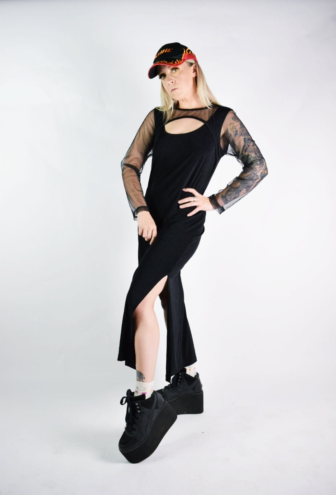 90s CYBER CUTOUT MAXI - M/L
