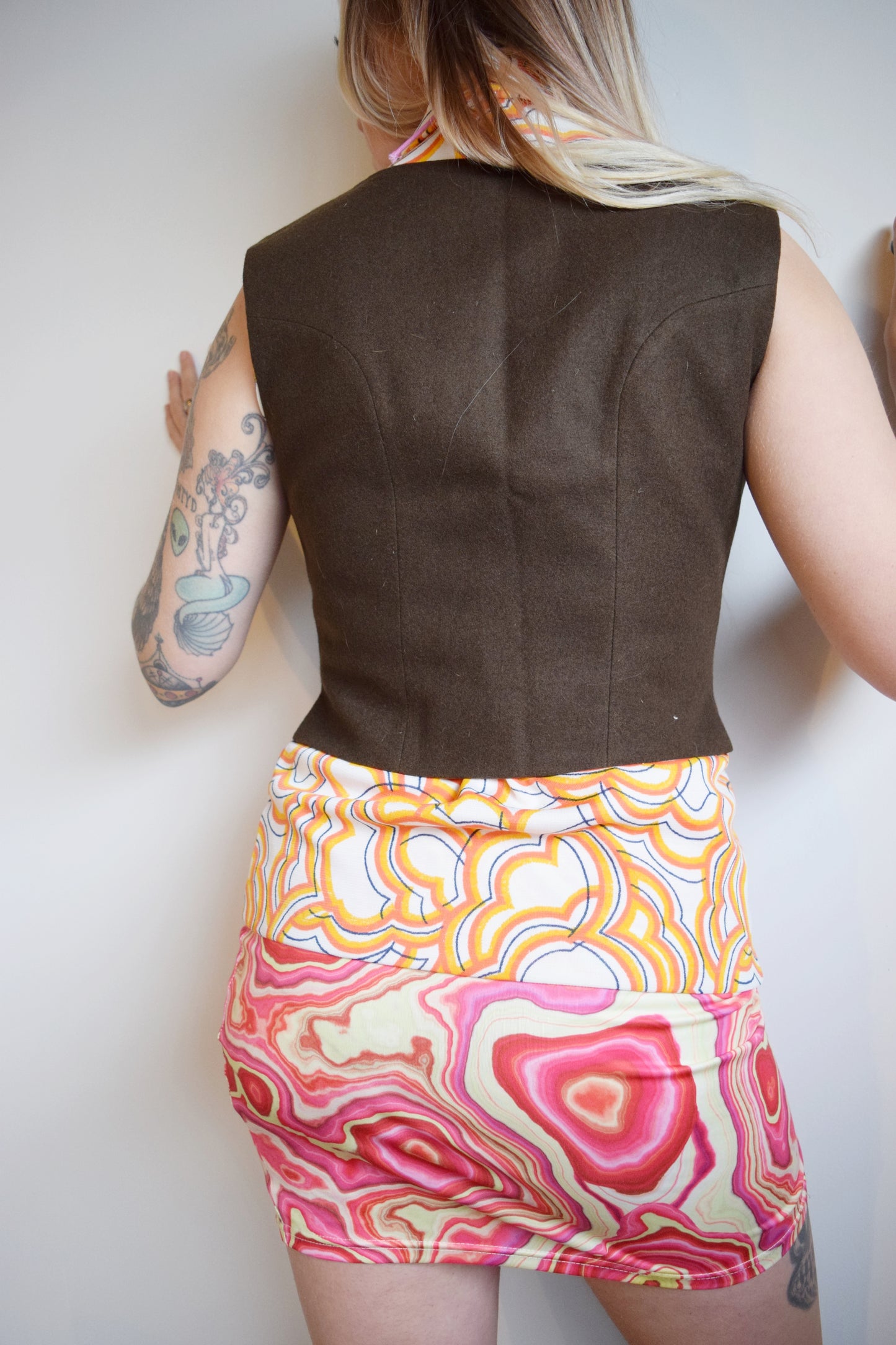 AUSTRIAN WOOL DIRNDL VEST TOP - SMALL