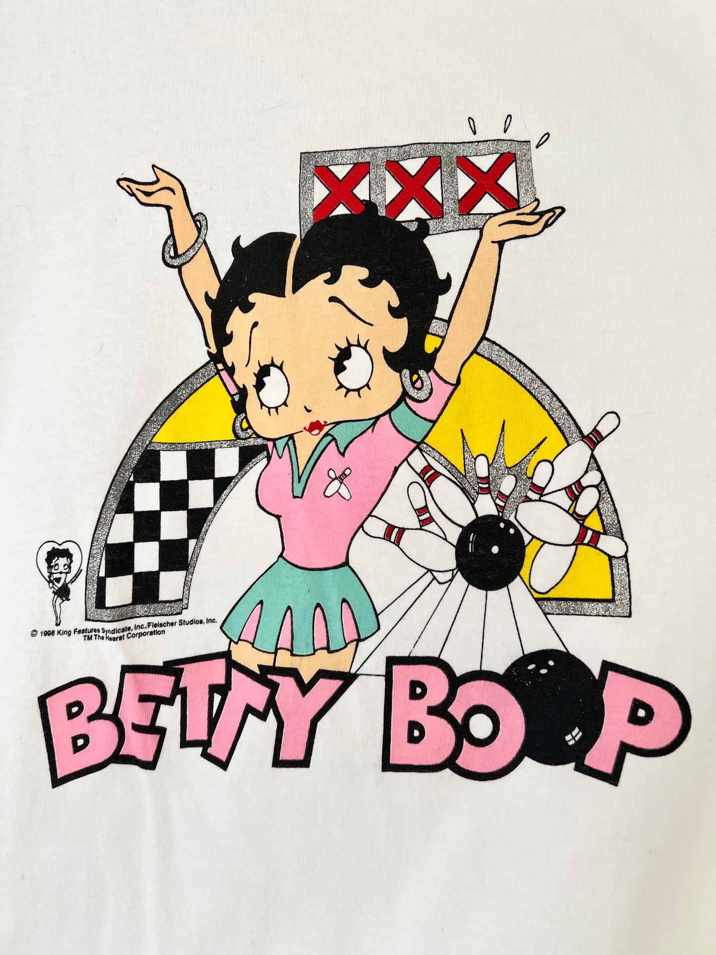 90s Betty Boop Bowling Tee - M