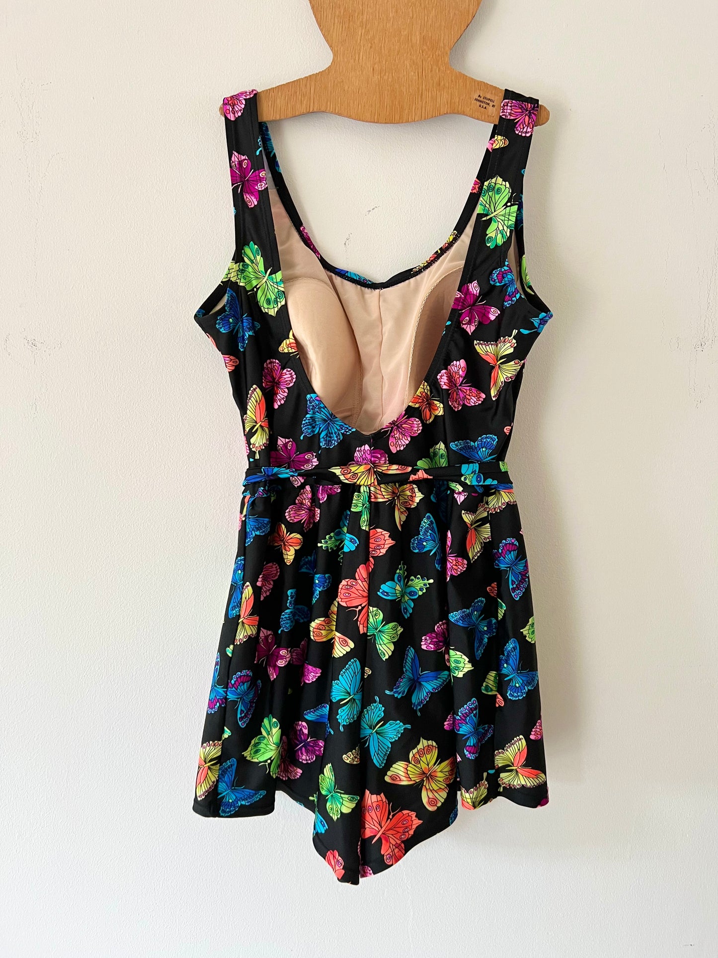 90s Technicolor Butterfly Swimsuit