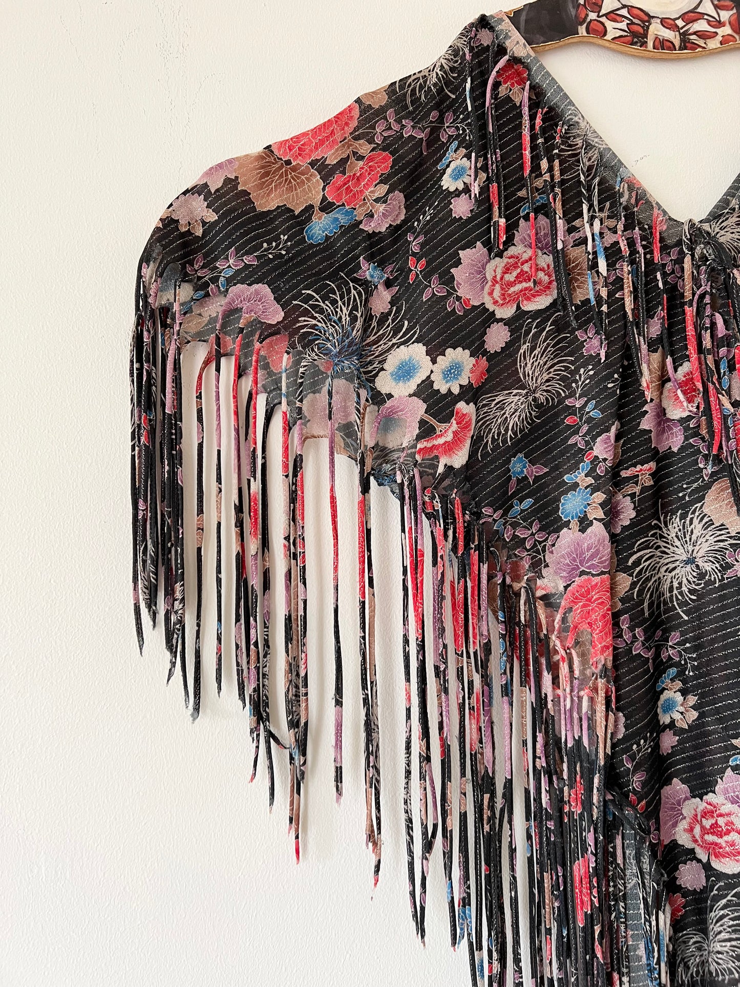 70s Fringe Tunic Bloise - L