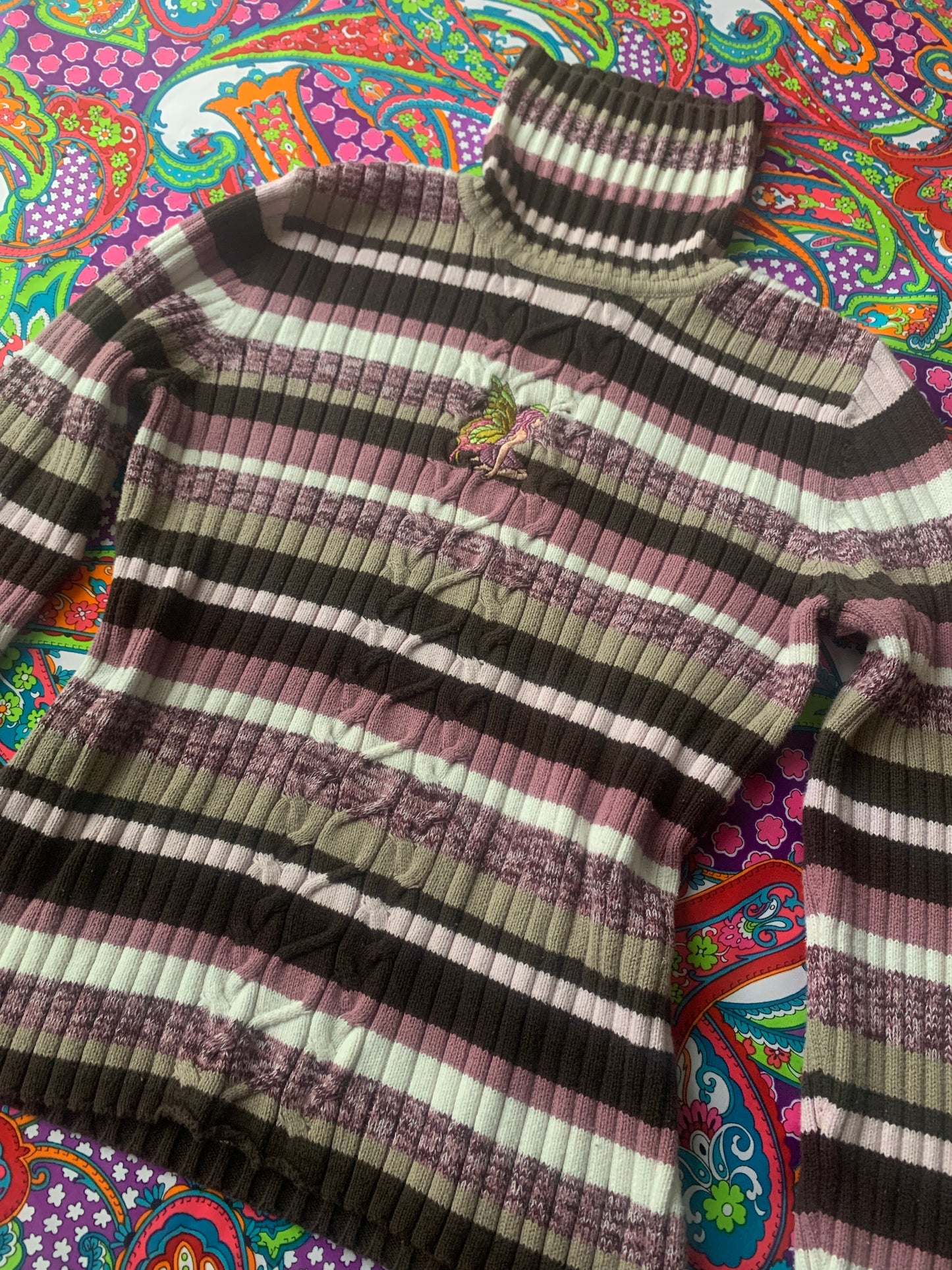 EMBROIDERED FAIRY TURTLENECK - M/L