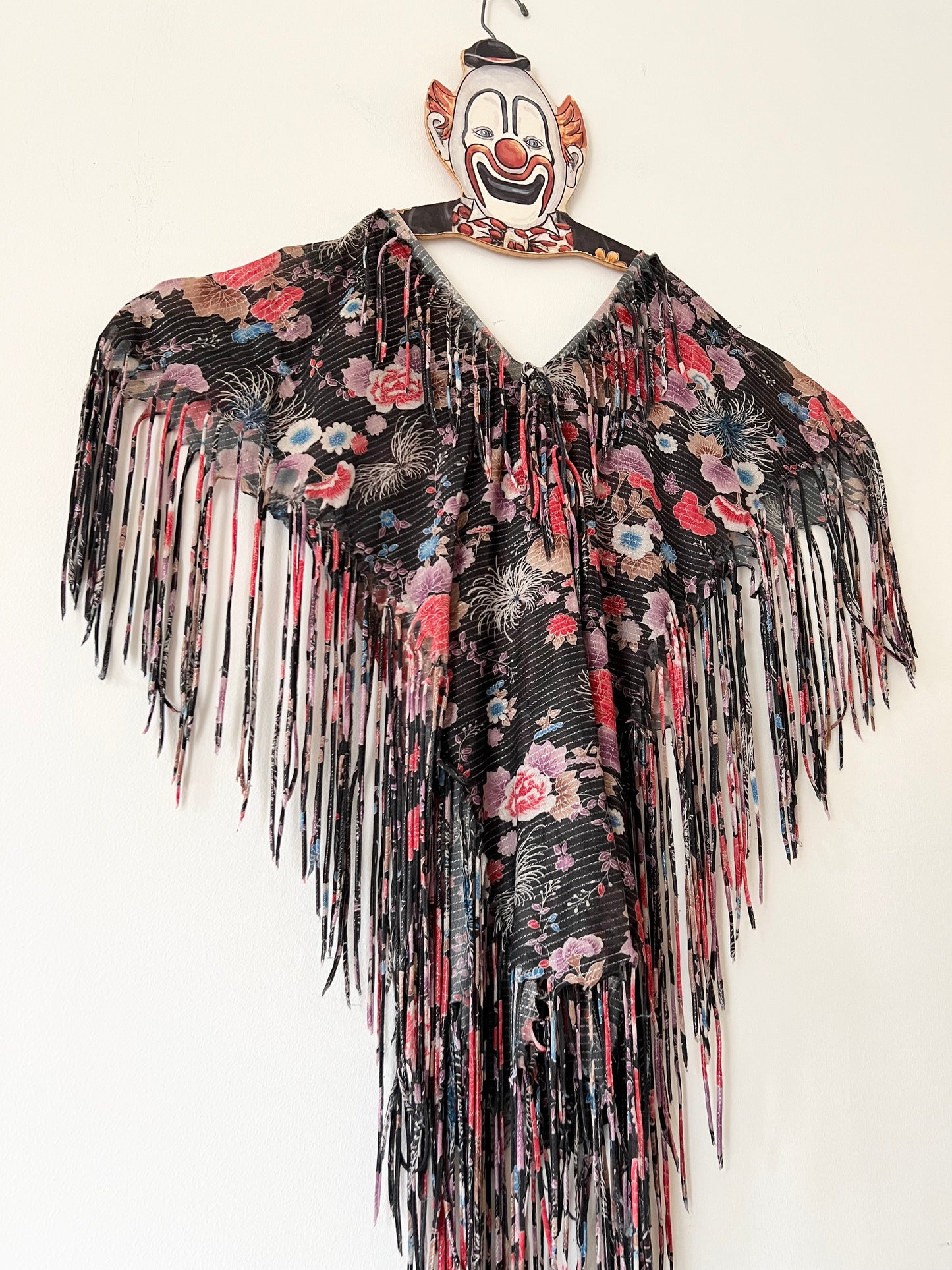 70s Fringe Tunic Bloise - L