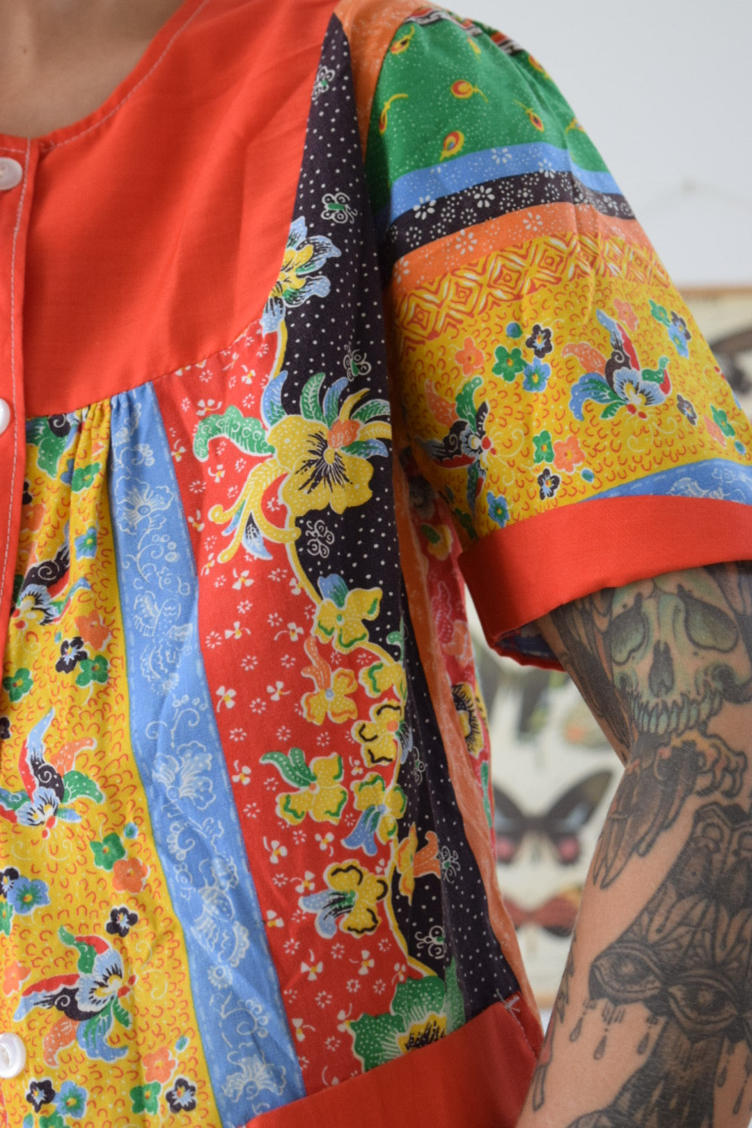 60s Primary Color House Shirt - S/M