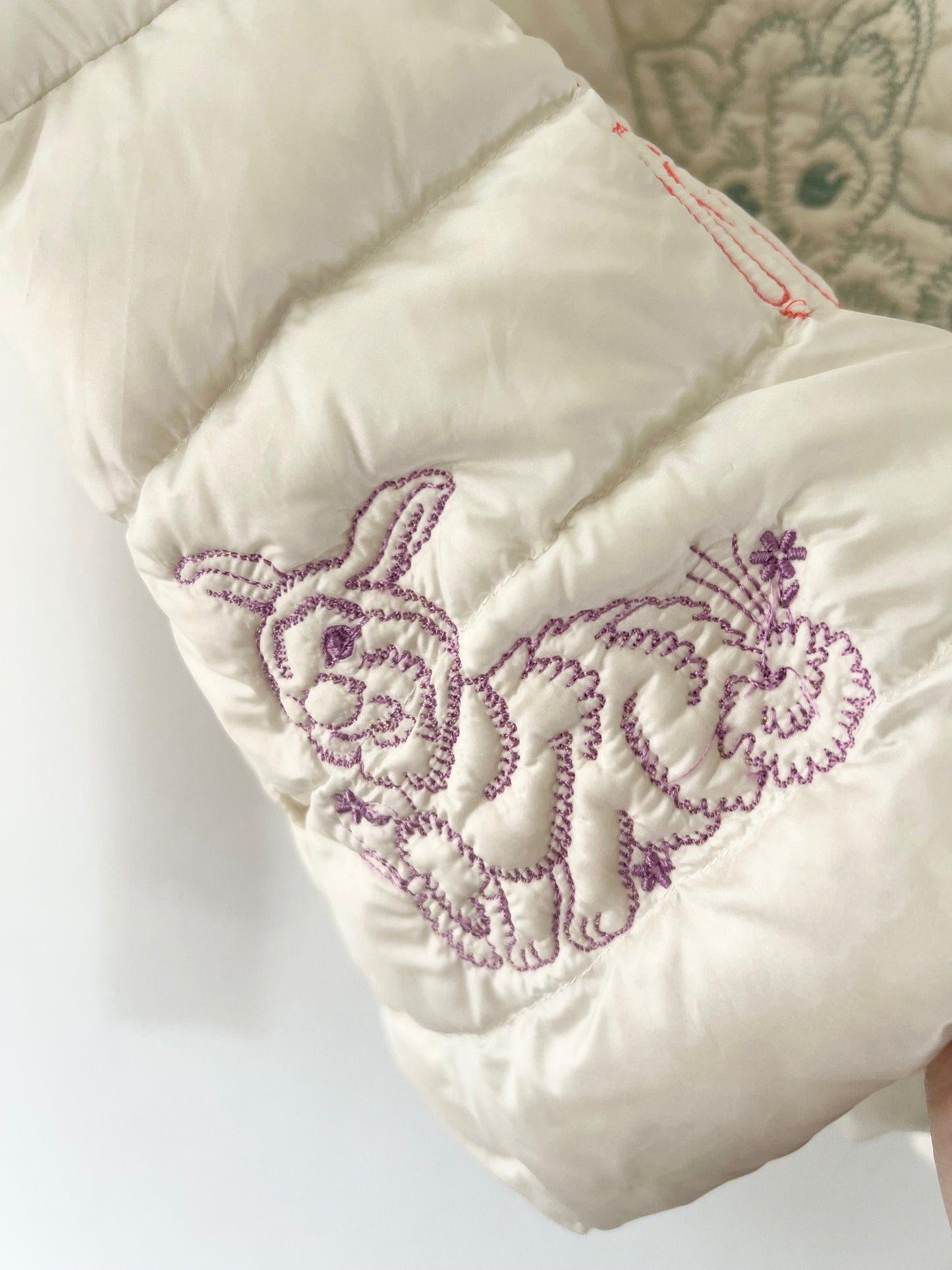 Embroidered Kitschy Down Puffer Jacket - S/M