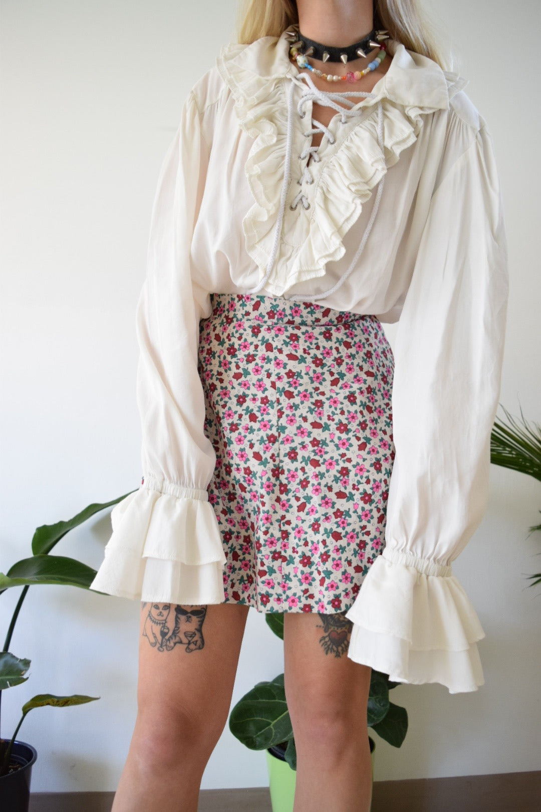 90s Goth Ren Blouse - Large