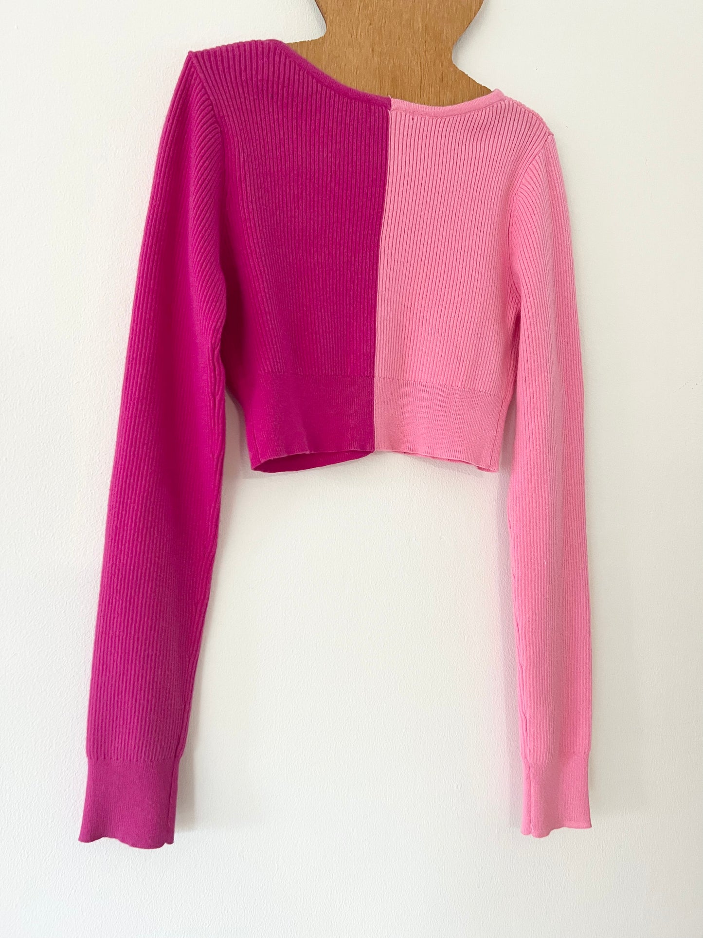 Cry Baby Appliqué Cropped Cardigan XS/S