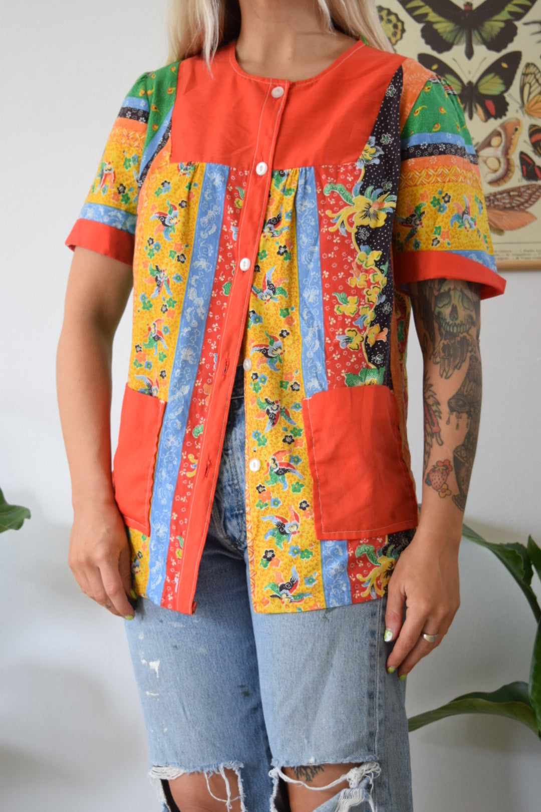 60s Primary Color House Shirt - S/M