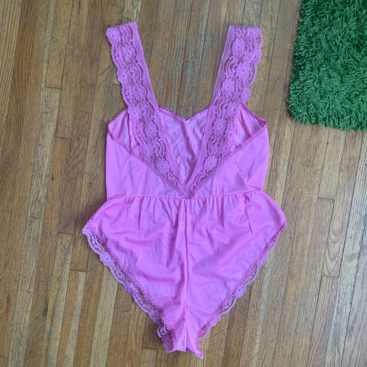 60s Lavender Teddy Romper - Medium