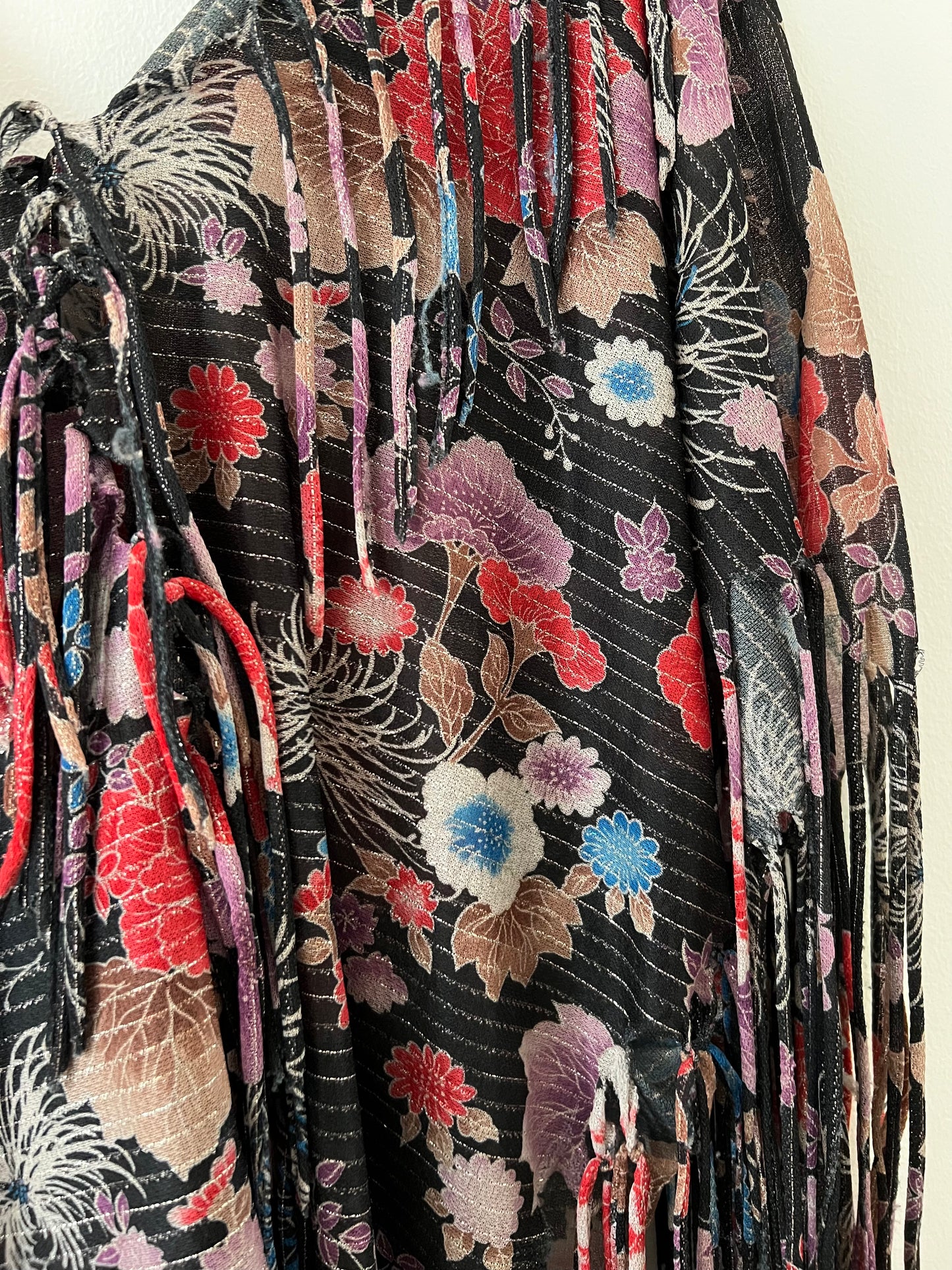 70s Fringe Tunic Bloise - L