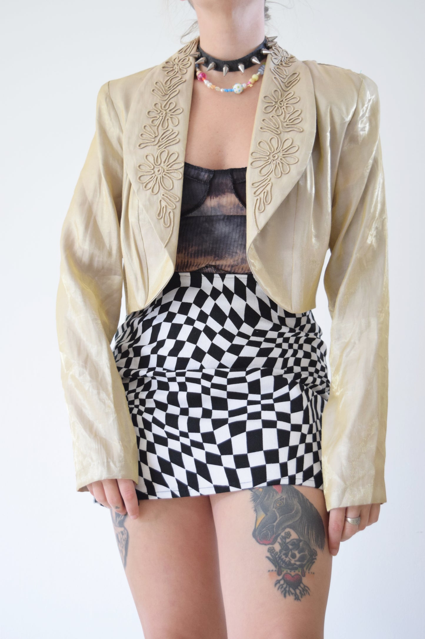 90s IRIDESCENT BLAZER - S/M