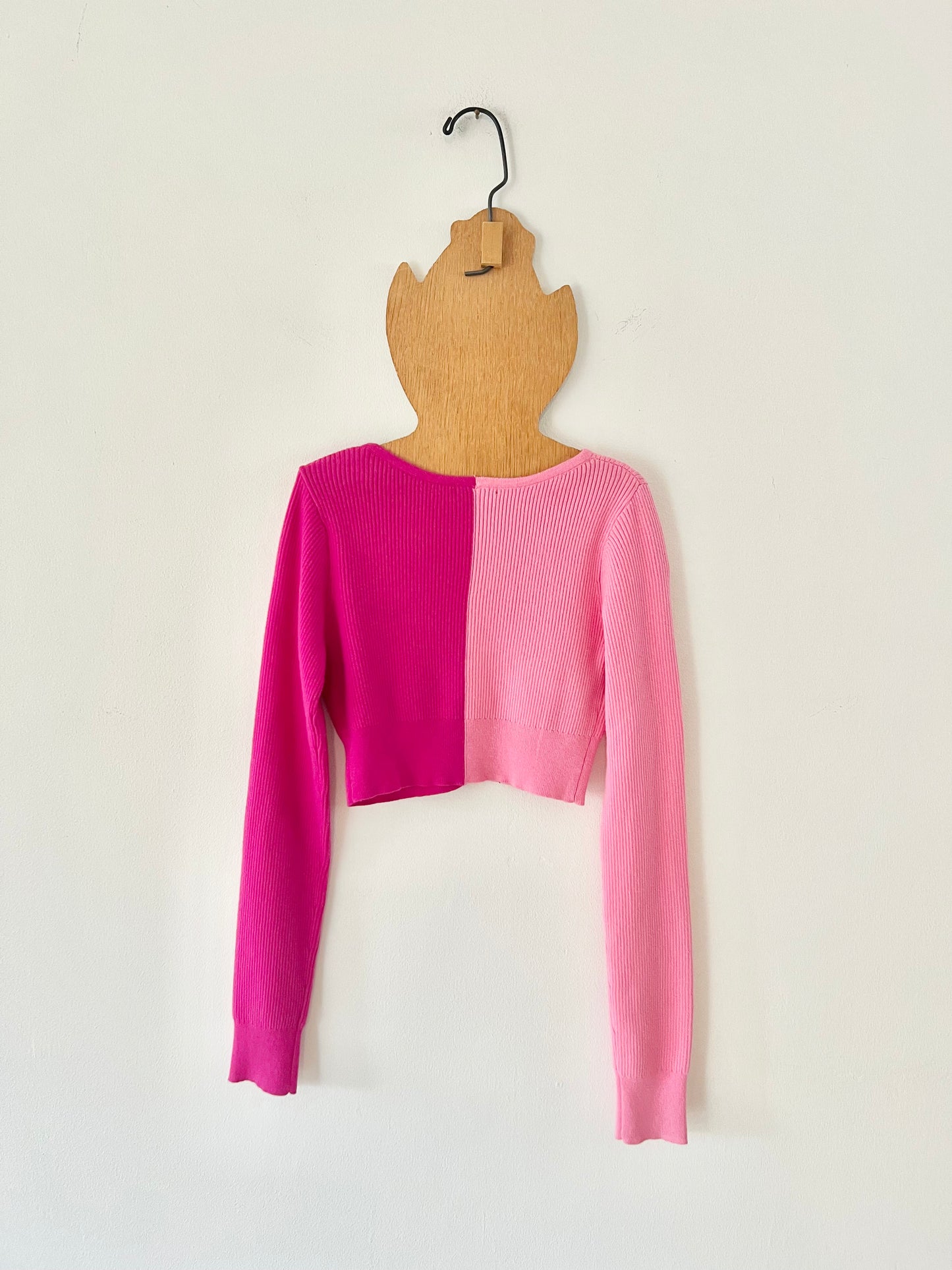 Cry Baby Appliqué Cropped Cardigan XS/S