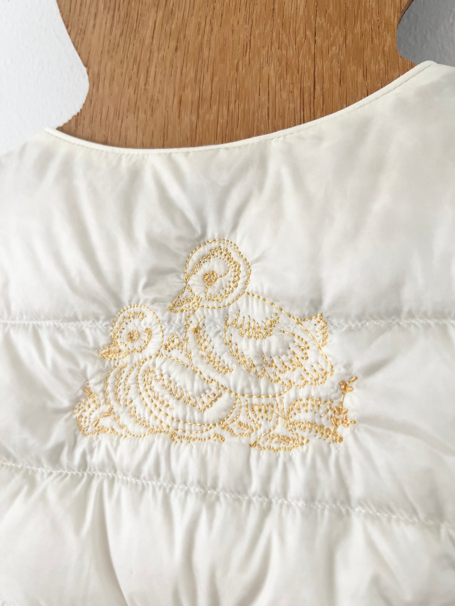 Embroidered Kitschy Down Puffer Jacket - S/M