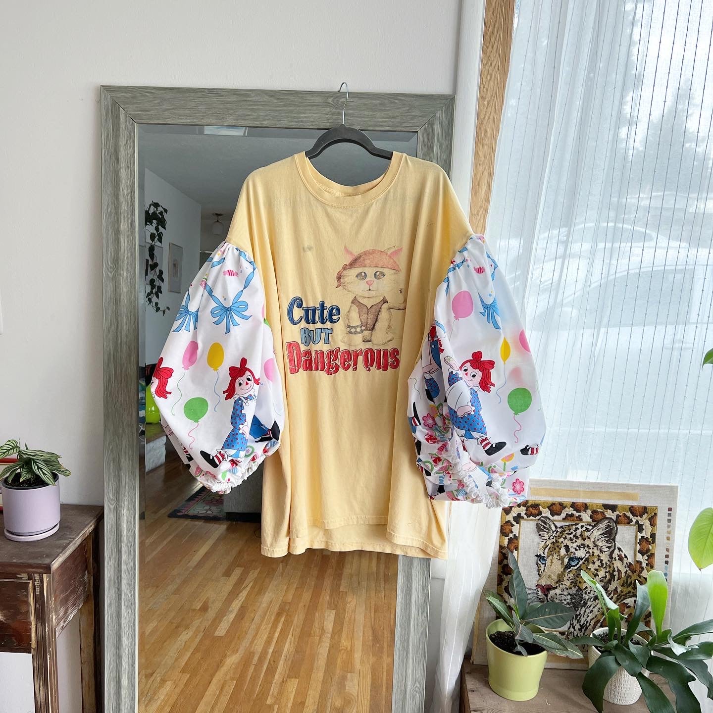 Cute But Dangerous Reworked Puff Sleeve Tee