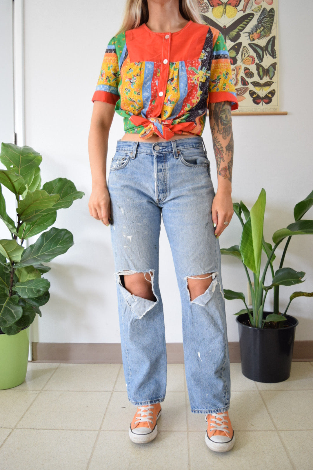 60s Primary Color House Shirt - S/M