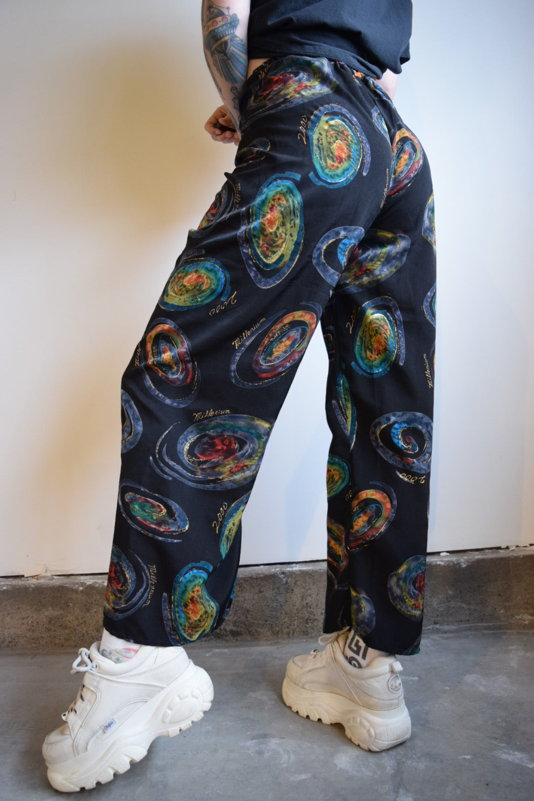 Y2K 'MILLENNIUM' SILK TROUSERS -