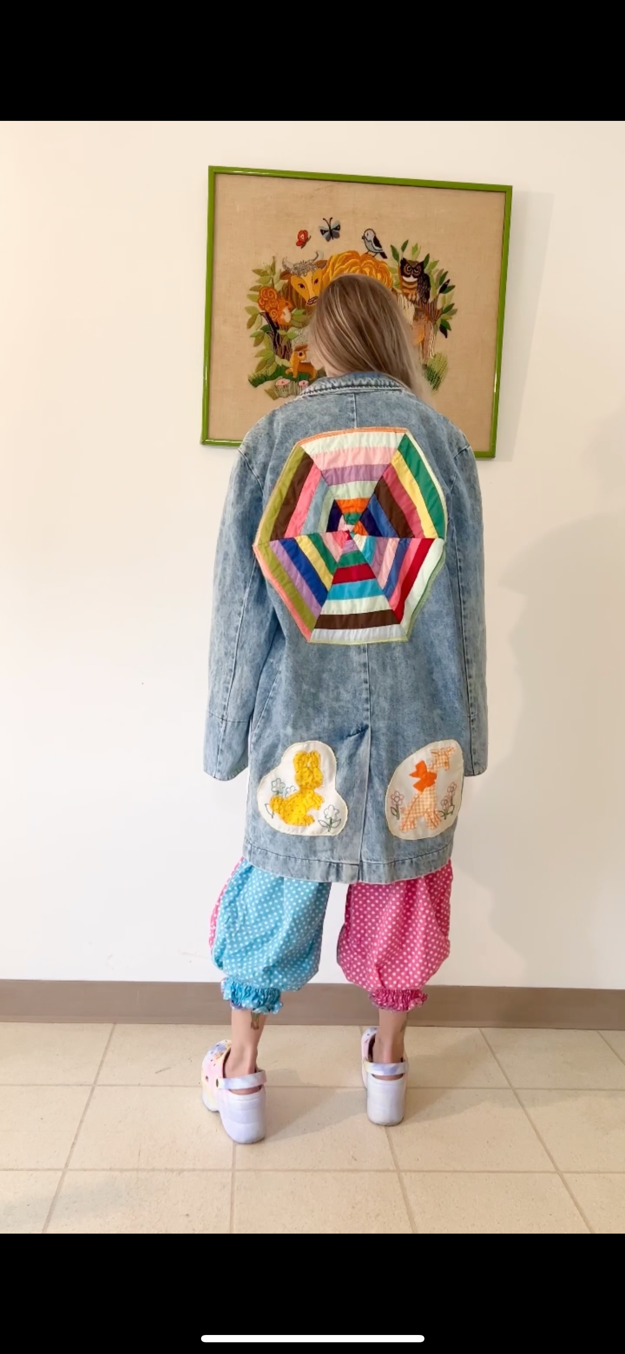 Baby Animal Denim Duster