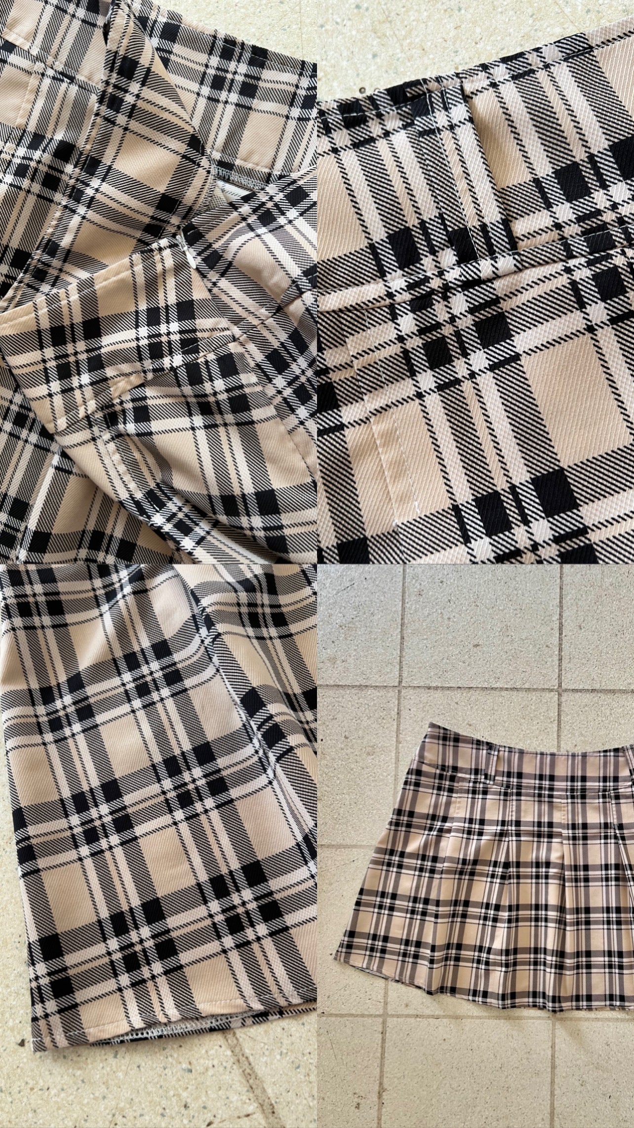 Classic Plaid Pleated Tennis Skirt - 1XL