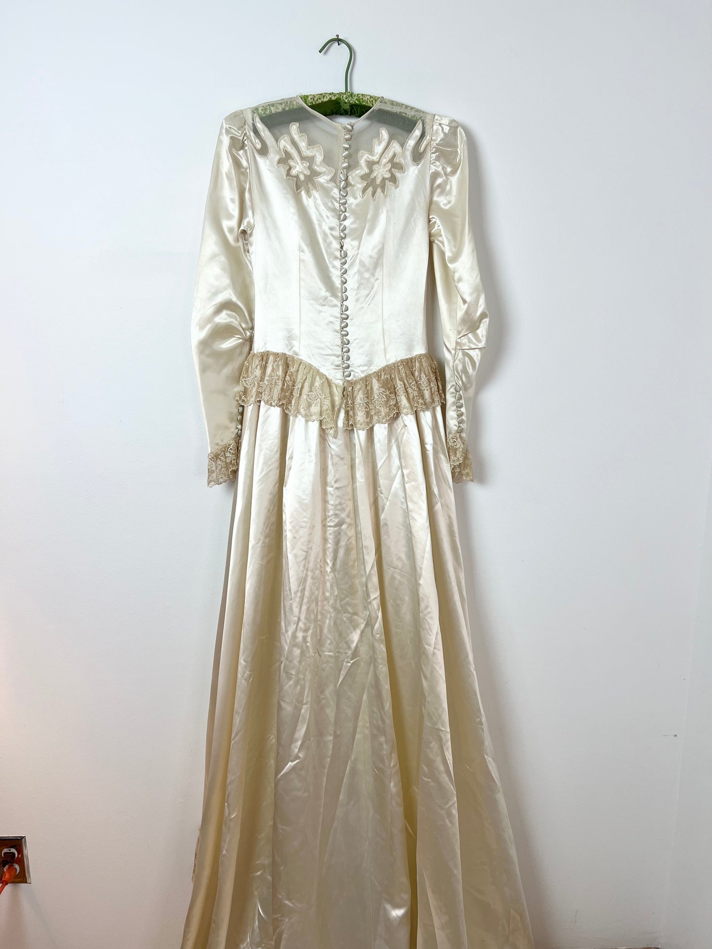 Antique wedding gown