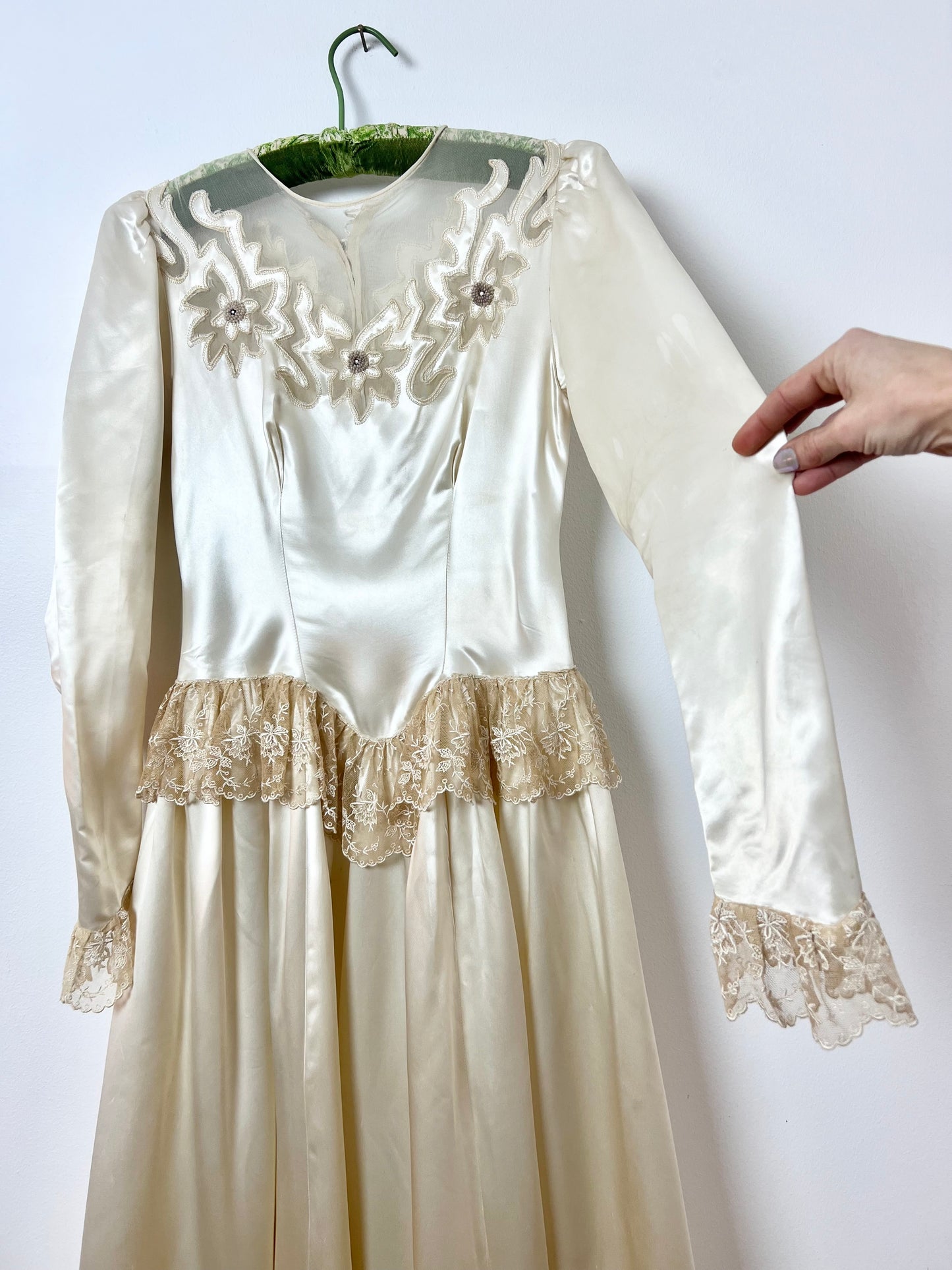 Antique wedding gown