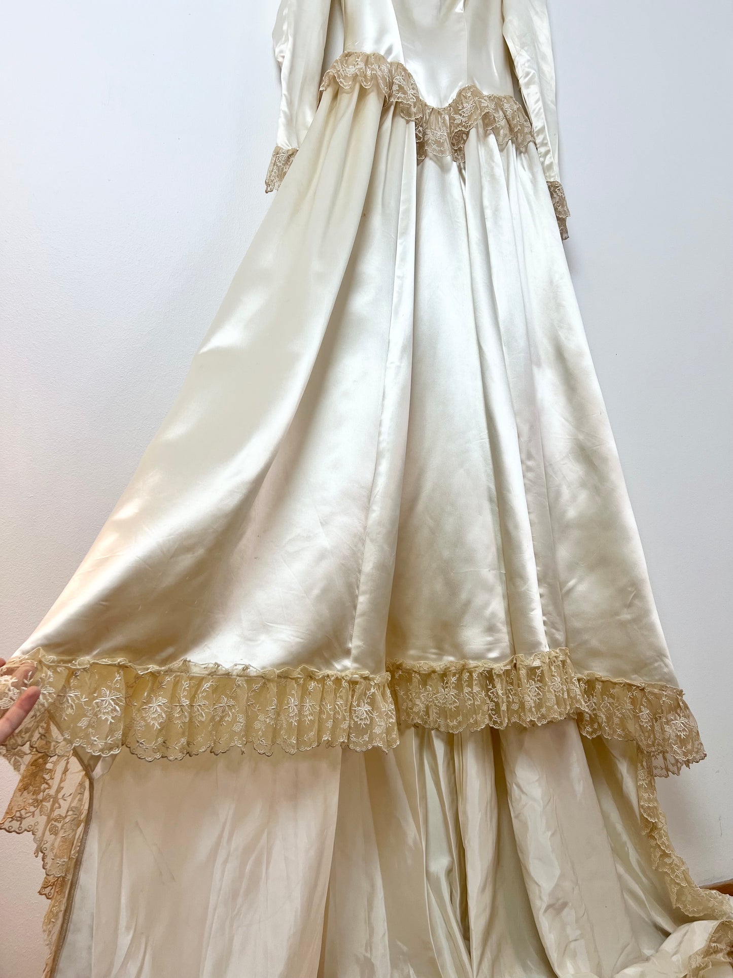 Antique wedding gown