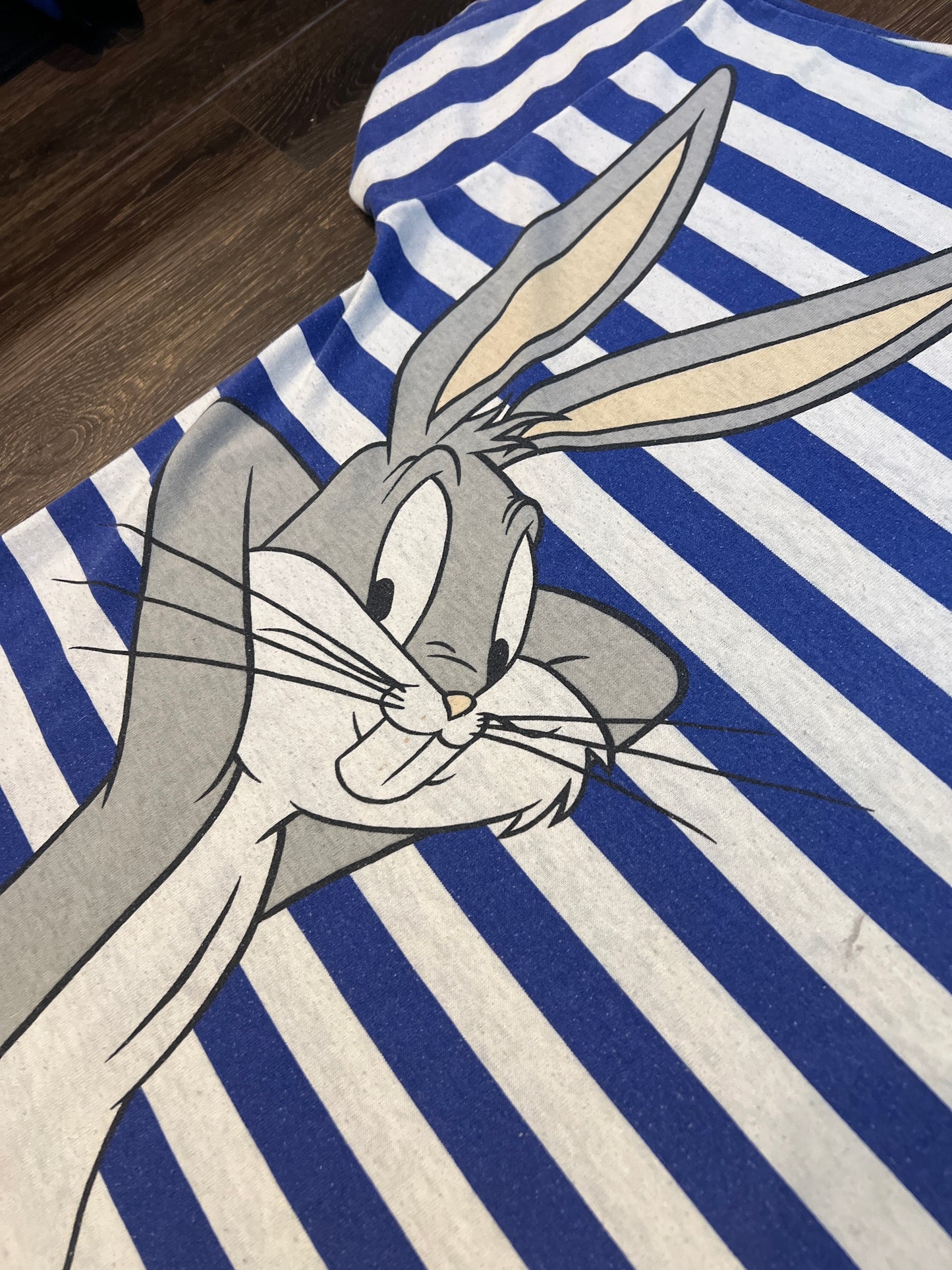 90s BUGS BUNNY nautical striped Tee