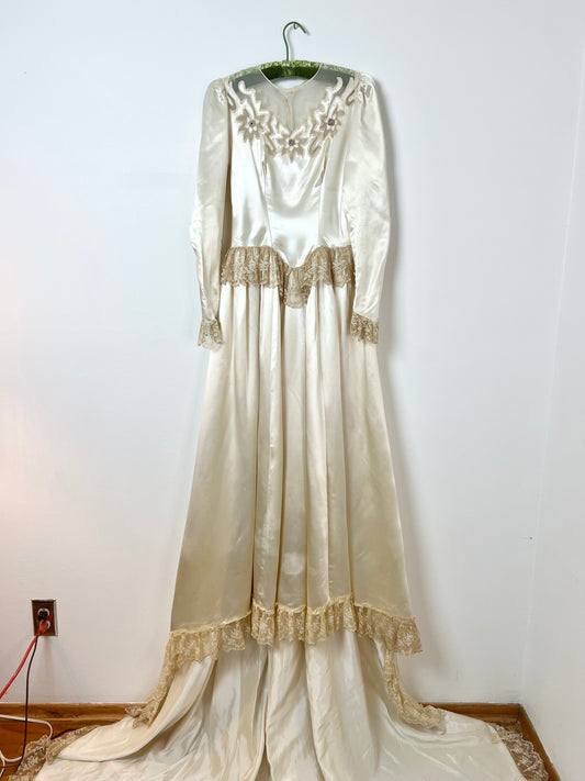 Antique wedding gown