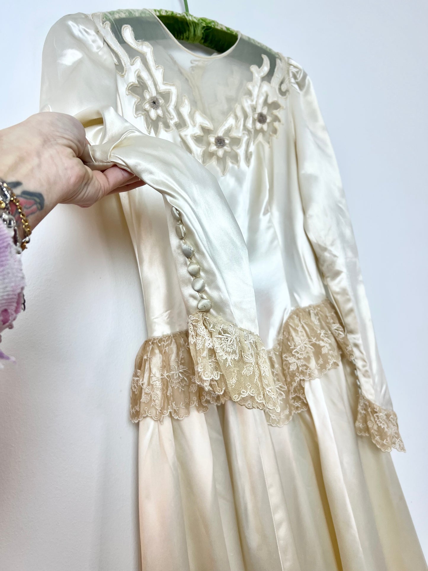 Antique wedding gown