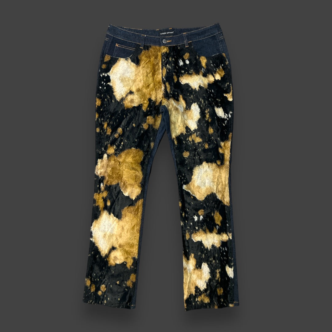 Y2K SERGIO VALENTE faux cow hide jeans