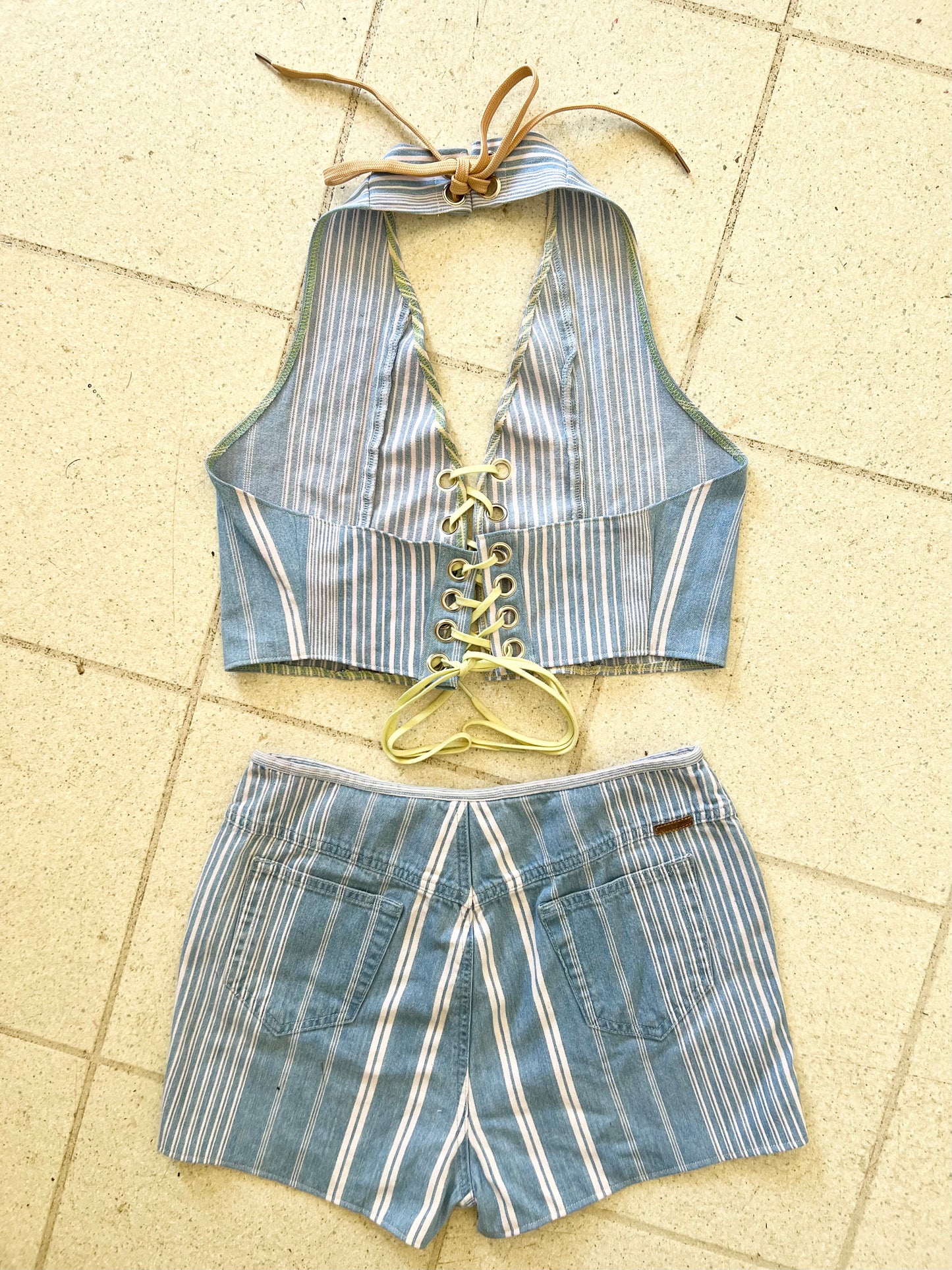 Reworked Denim Set -Medium