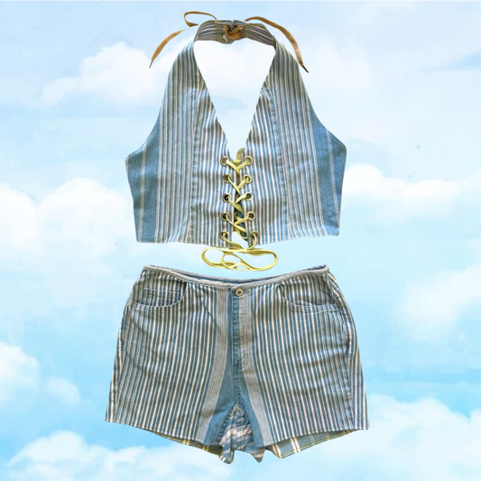 Reworked Denim Set -Medium